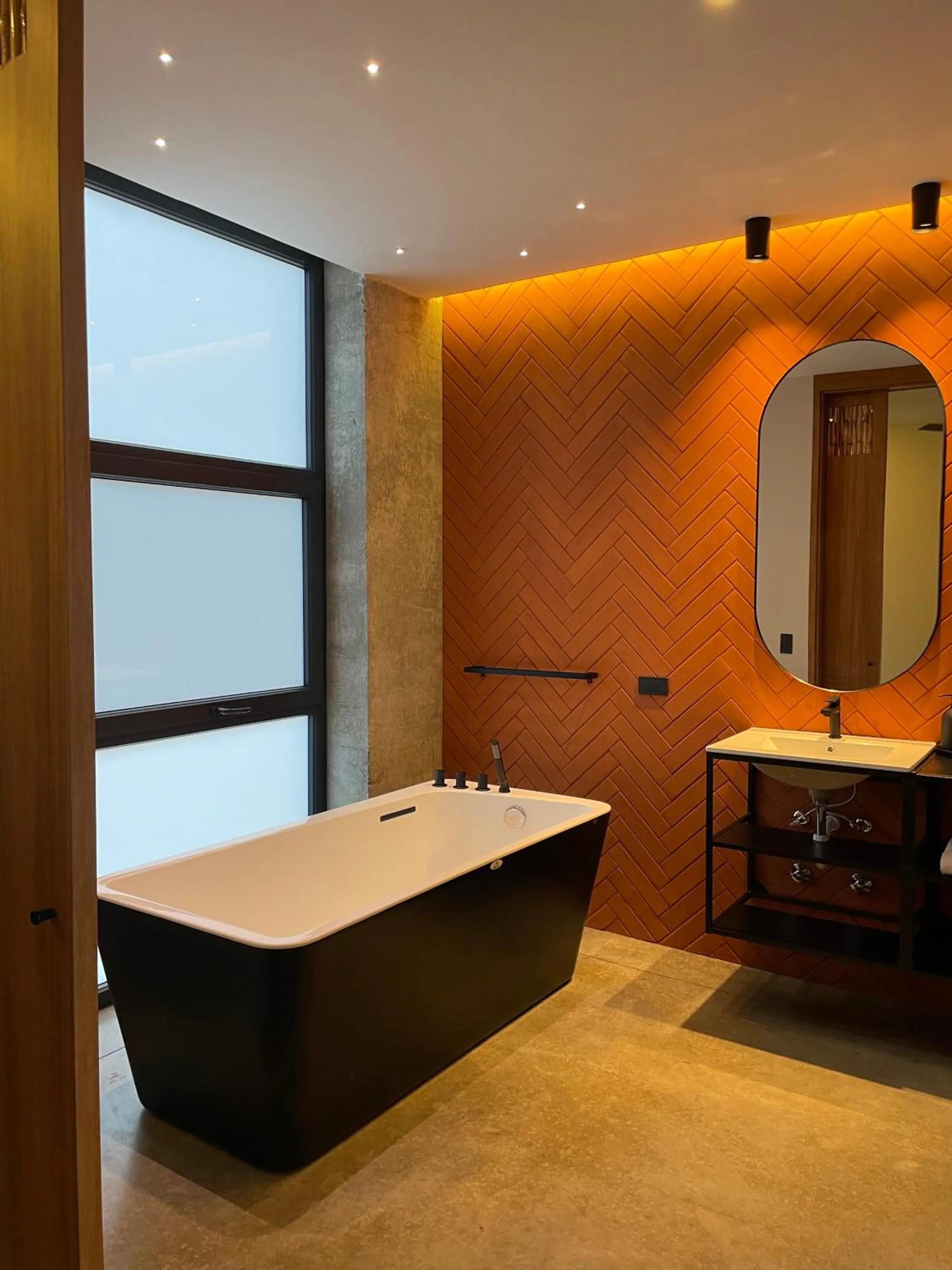 Bathroom in Eolia Sustainable Design Hotel