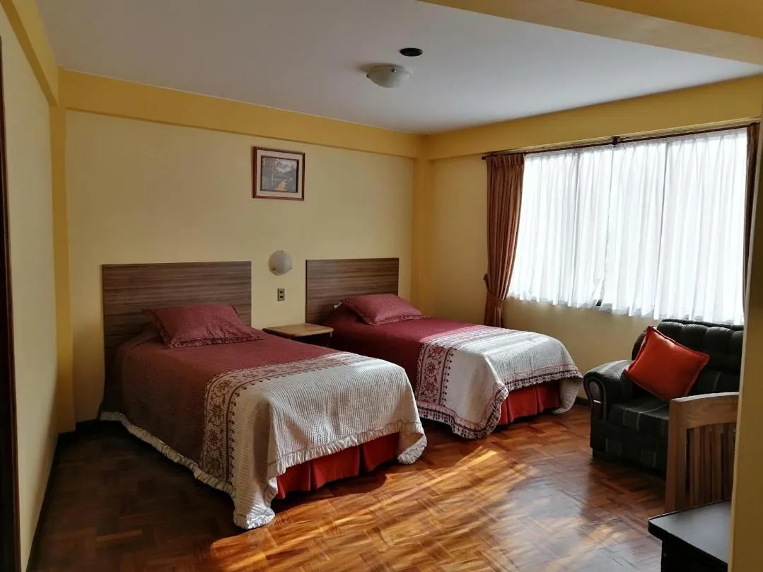 Bed in Hotel Nuevo Sol