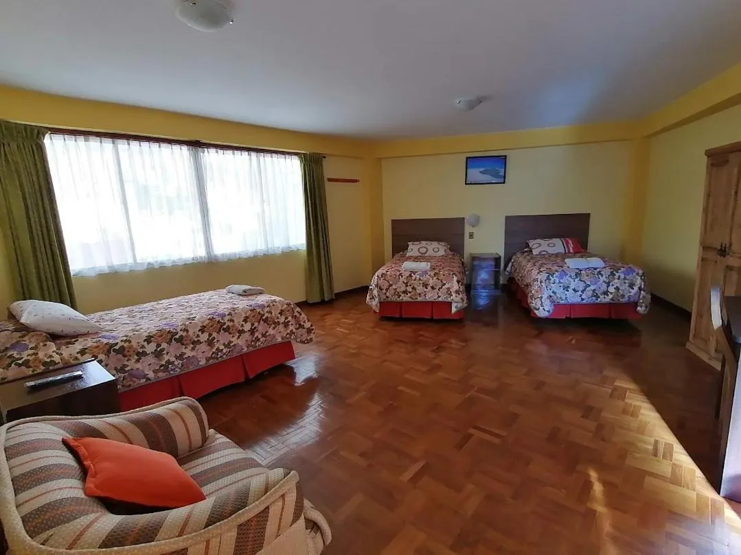 Bed in Hotel Nuevo Sol