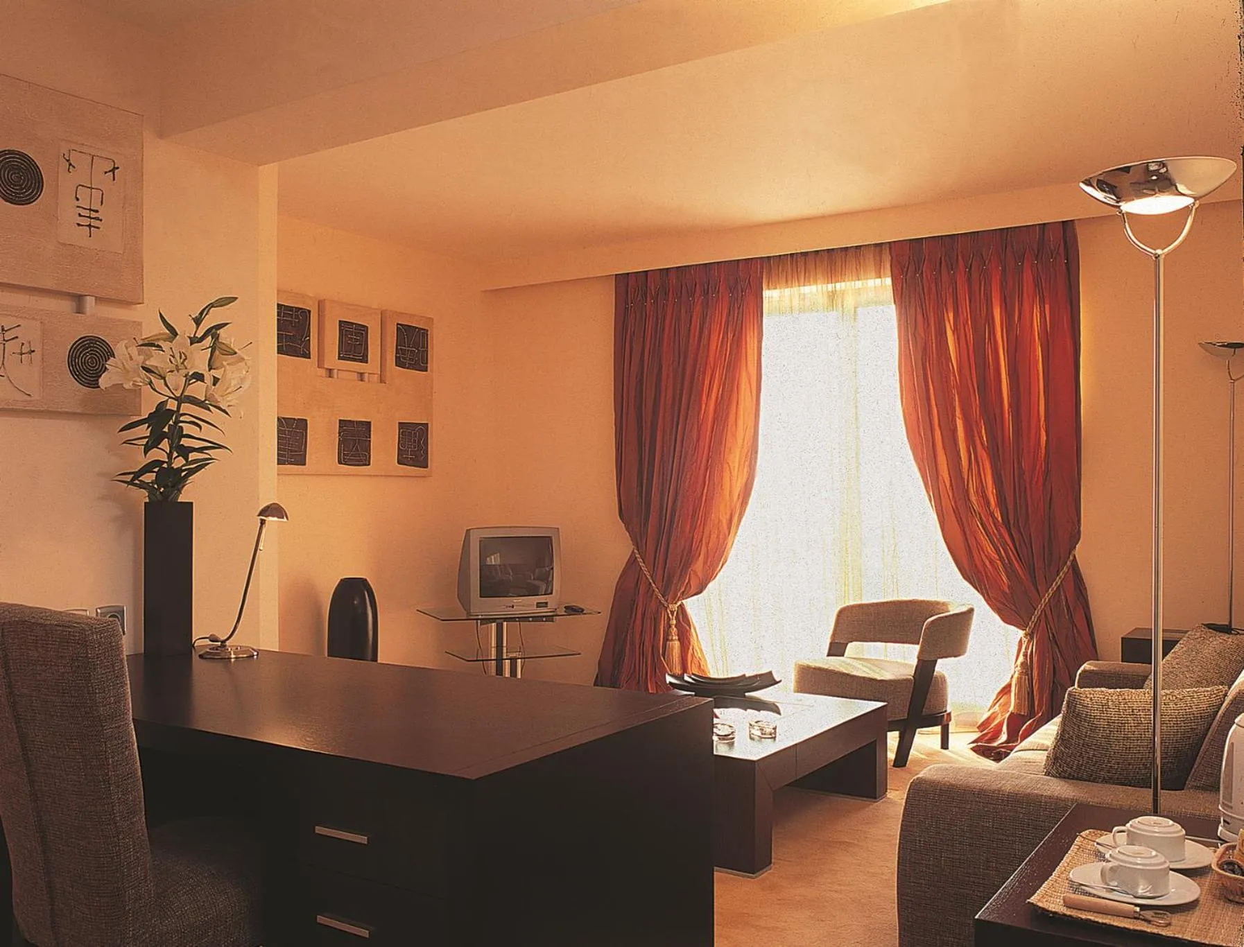 Living room in Airotel Achaia Beach