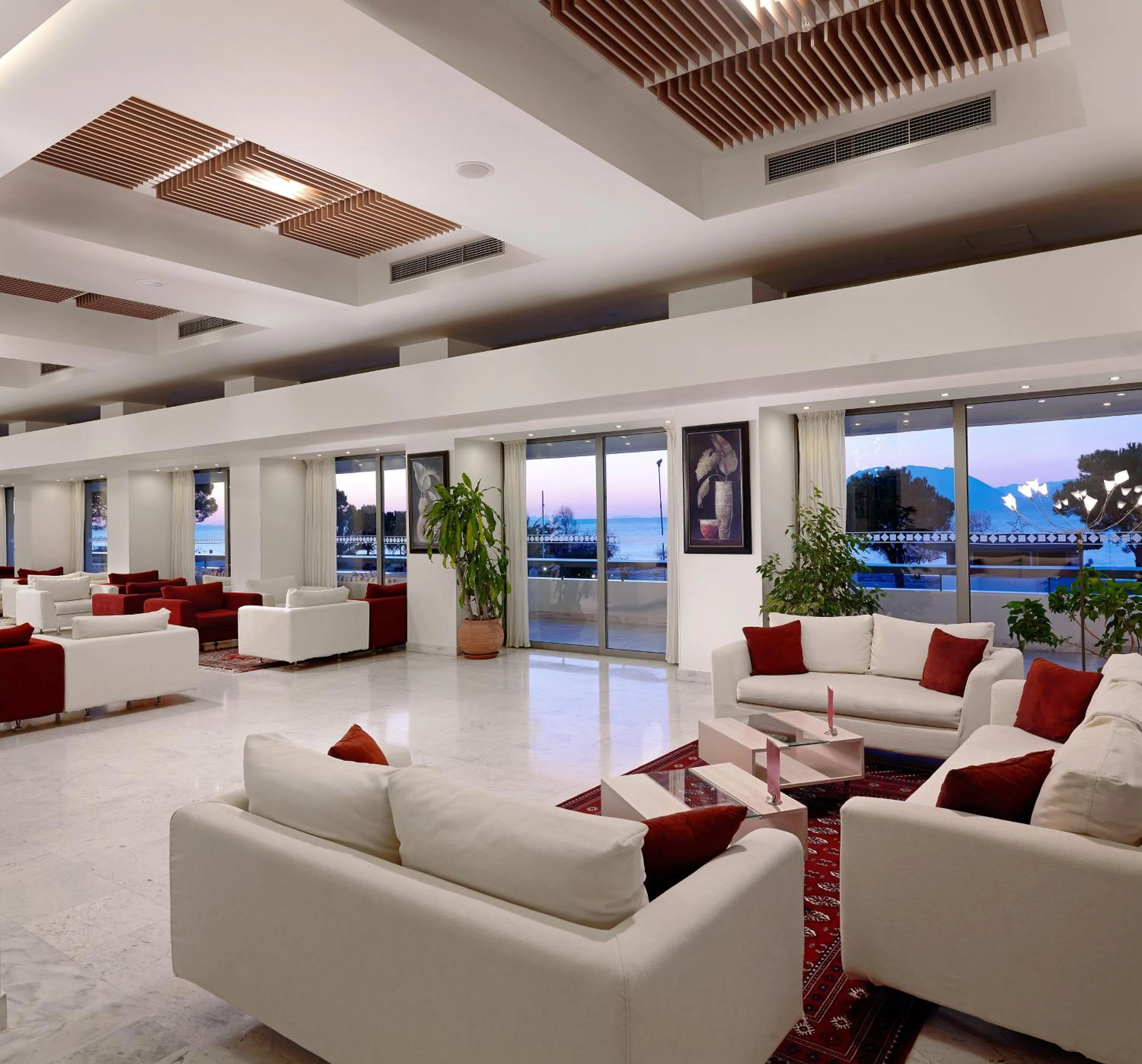 Lobby or reception in Airotel Achaia Beach