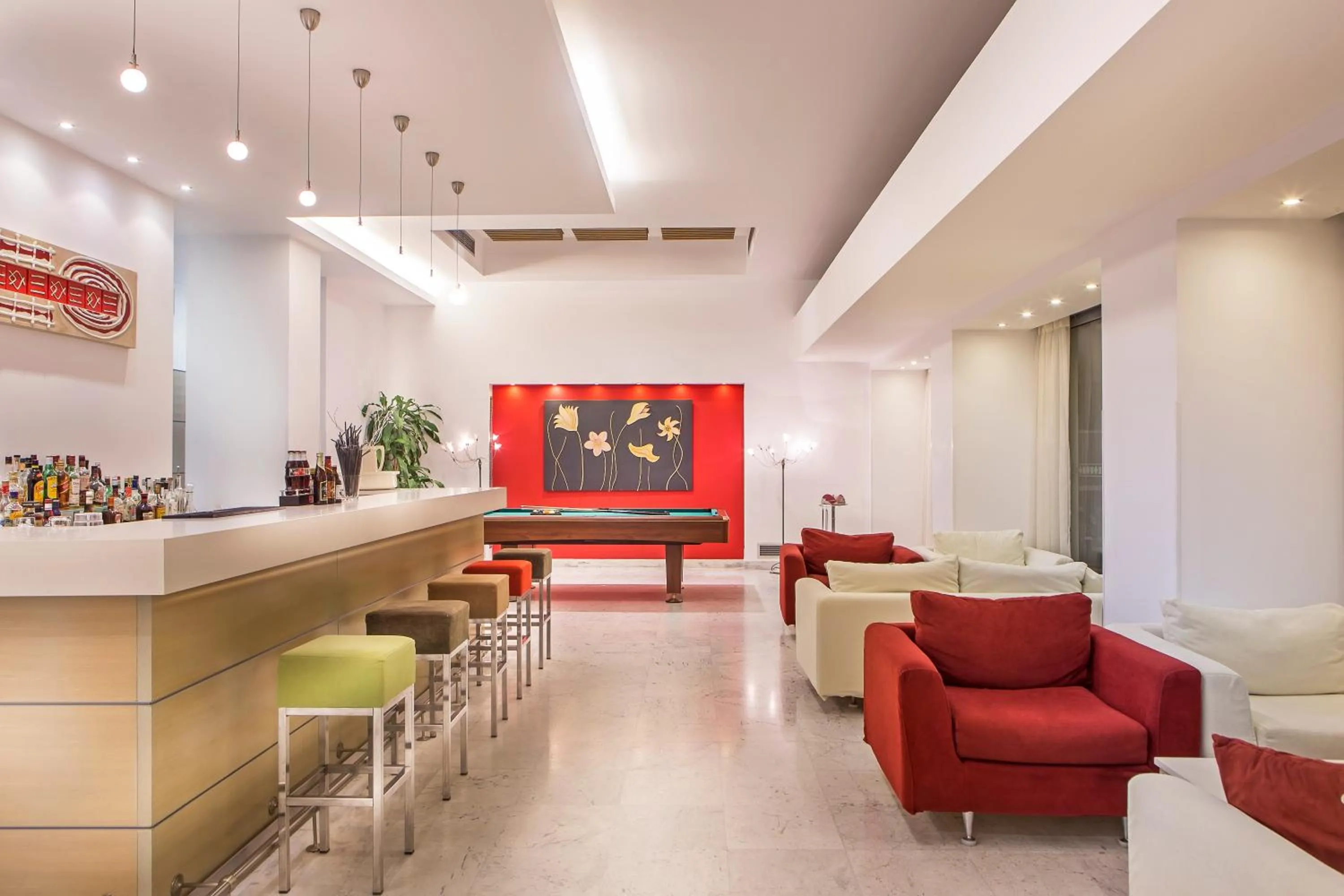 Lobby or reception in Airotel Achaia Beach