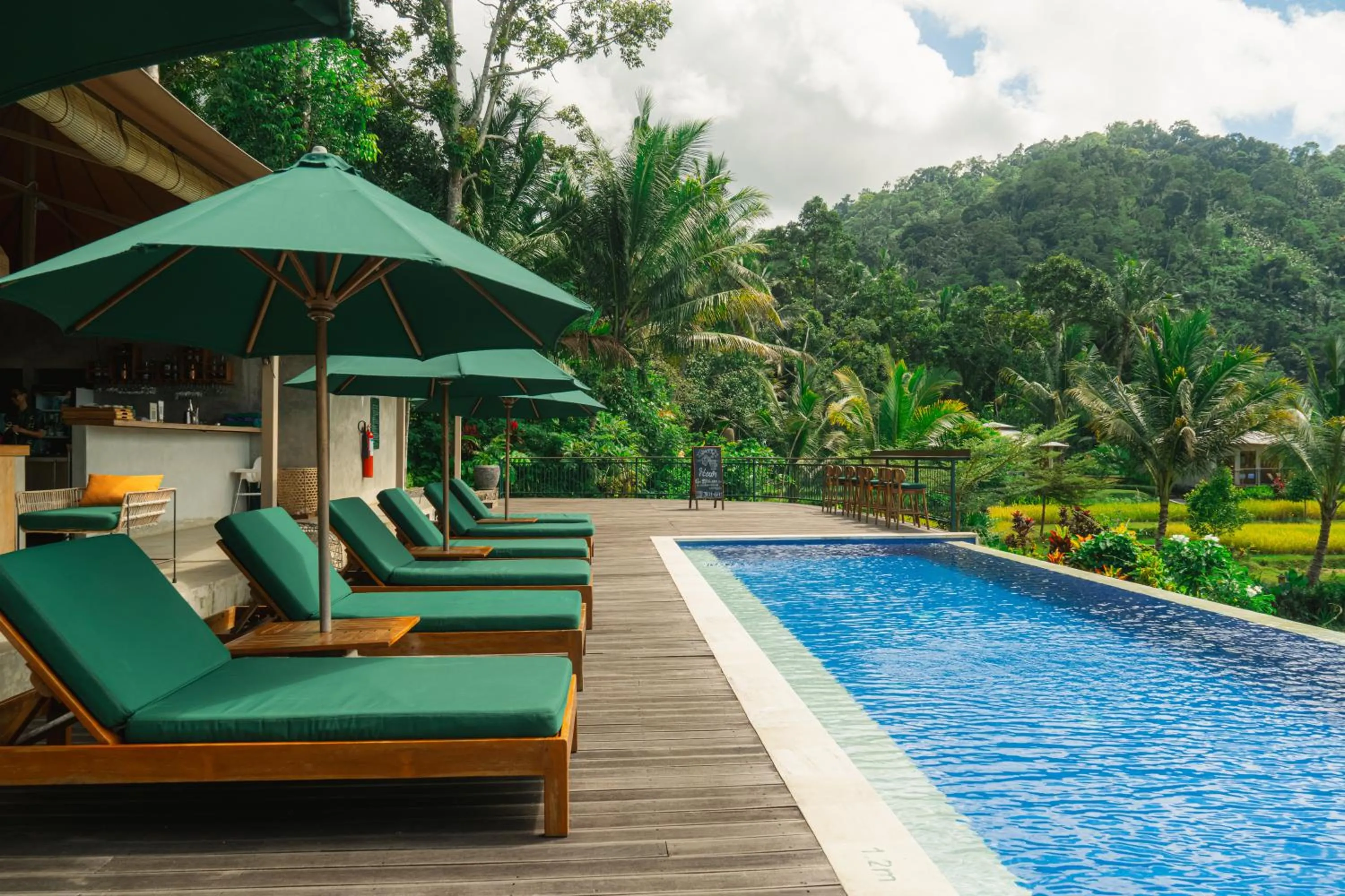 Pool view in Kaura Bali