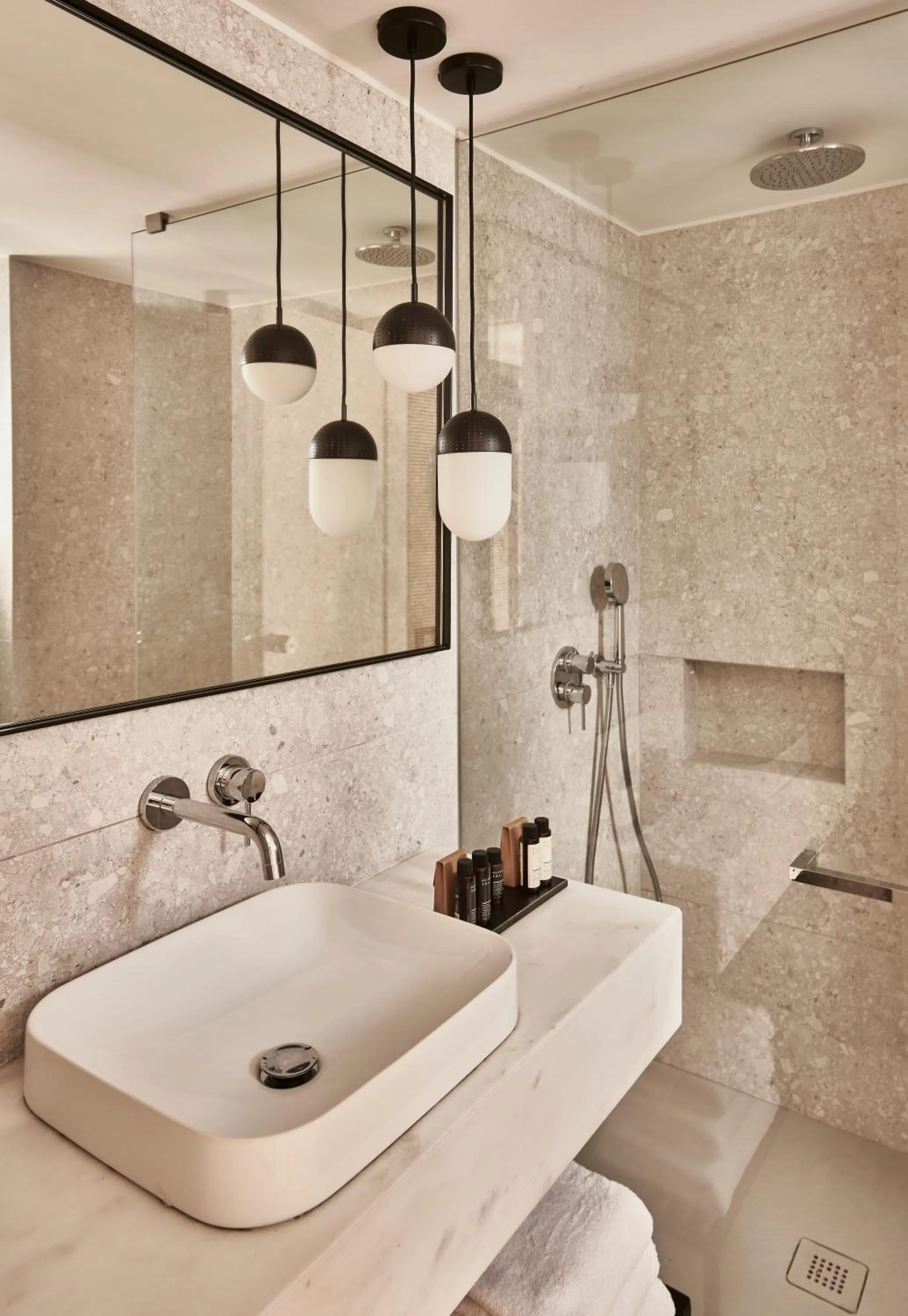 Bathroom in Phāea Cretan Malia, a Member of Design Hotels