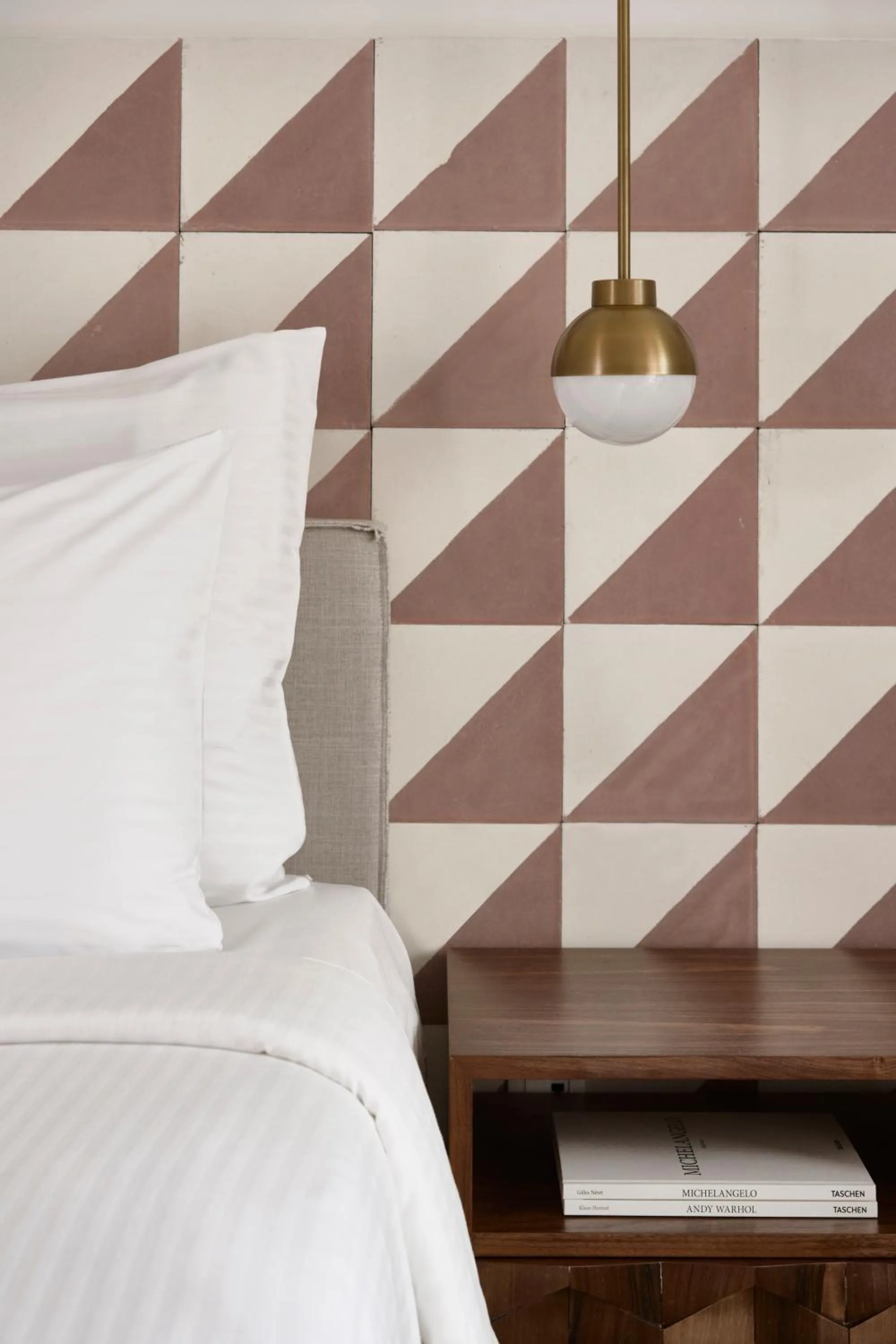 Bed in Phāea Cretan Malia, a Member of Design Hotels