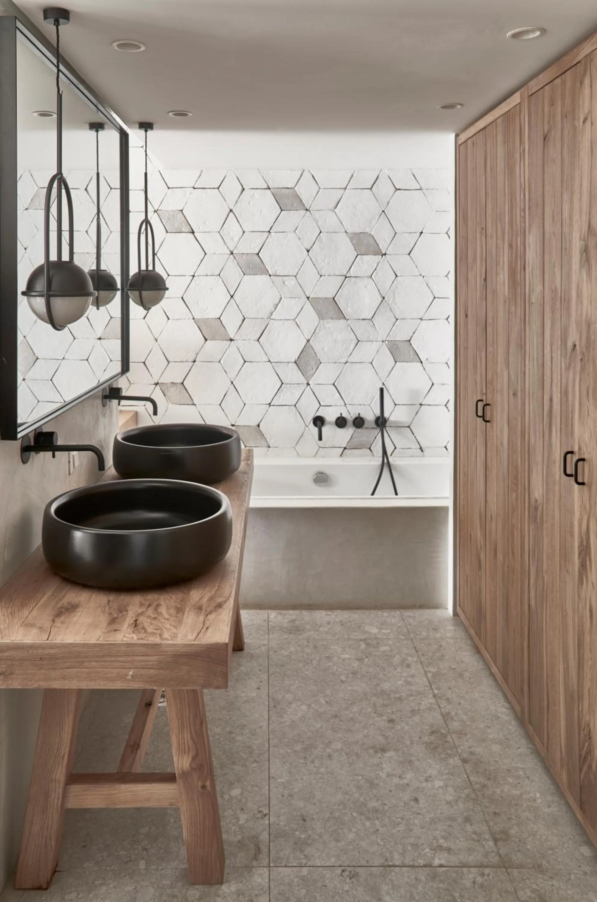 Bathroom in Phāea Cretan Malia, a Member of Design Hotels