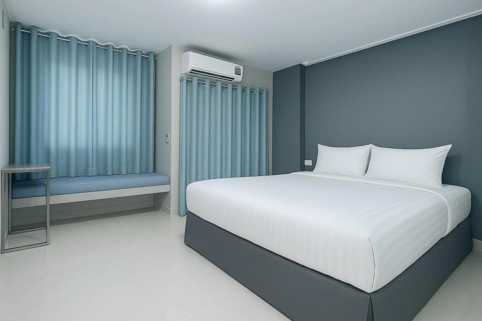 Bed in Siam Rama9 Hotel