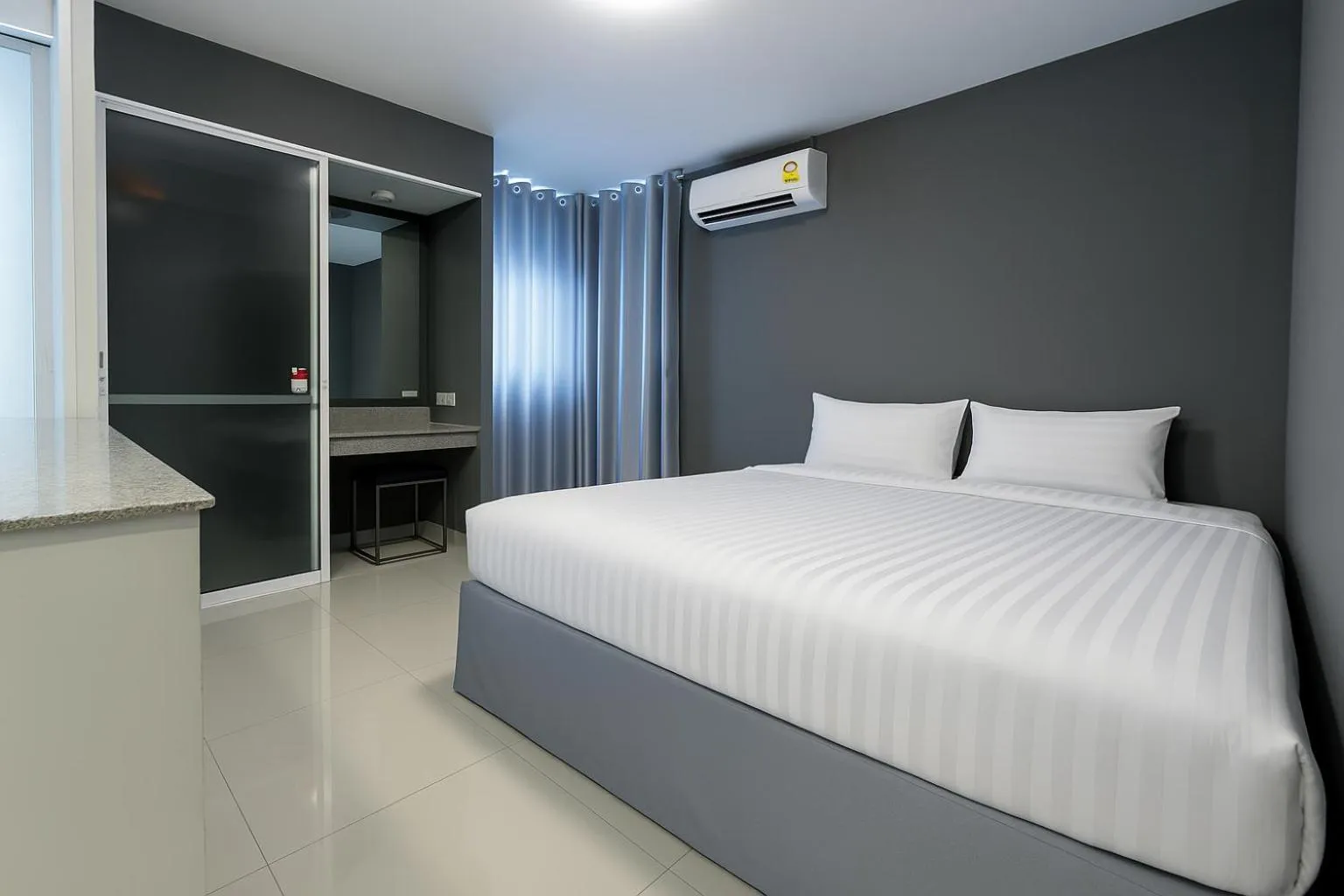 Bed in Siam Rama9 Hotel