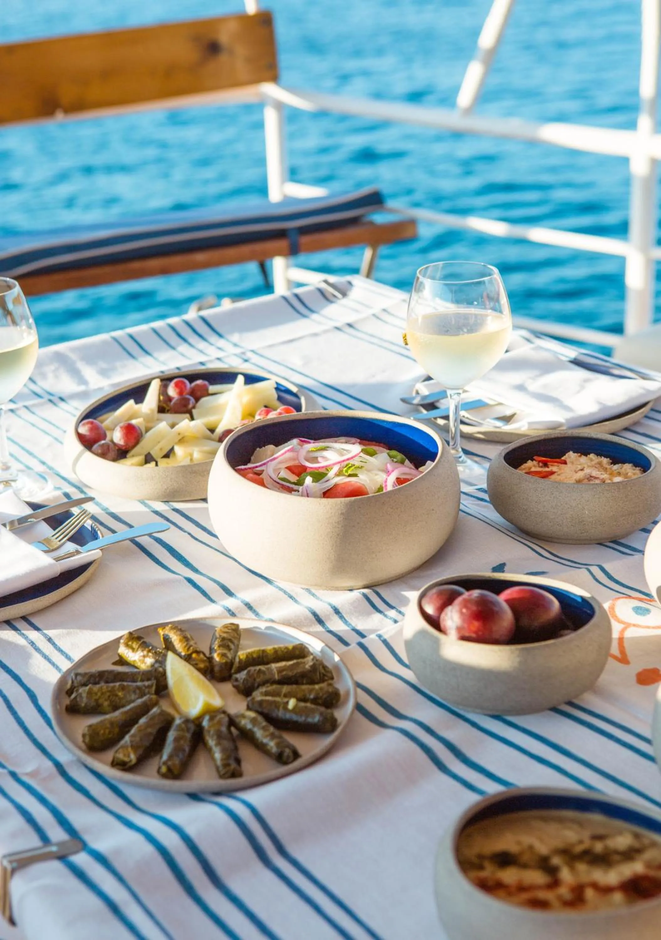 Lunch in Phāea Blue - Small Luxury Hotels of the World