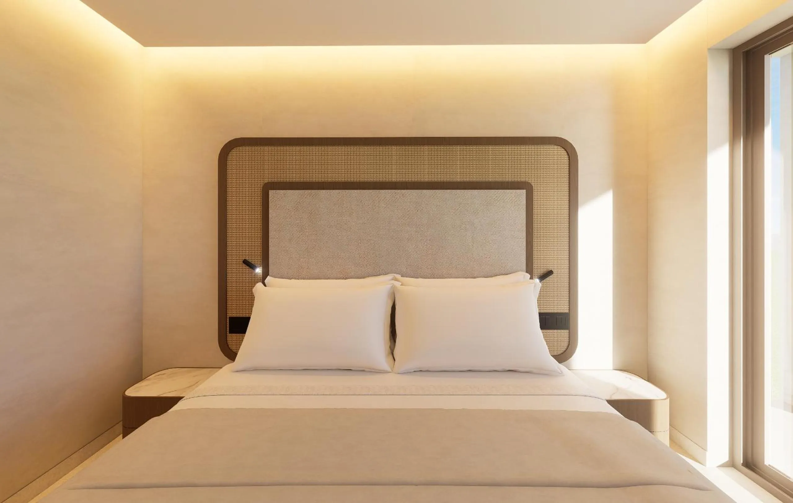 Bedroom, Bed in Agapi Beach Resort Premium All Inclusive