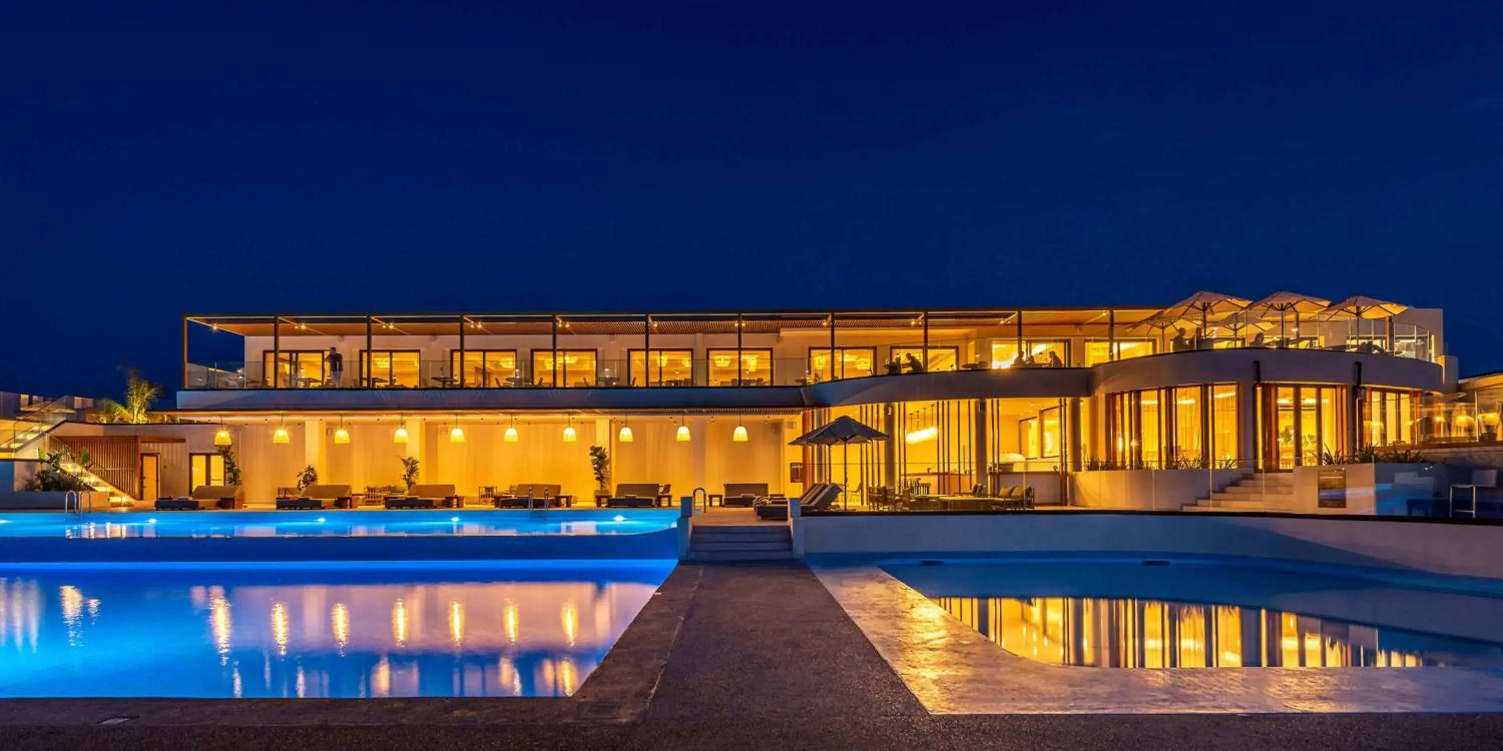 Pool view in Isla Brown Chania Resort, Curio Collection by Hilton Pool view in Isla Brown Chania Resort, Curio Collection by Hilton