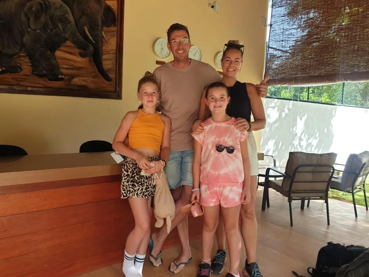 group of guests in Tepraas Sigiriya