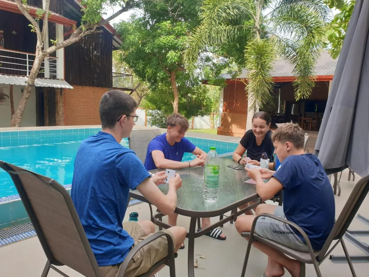 Pool view in Tepraas Sigiriya