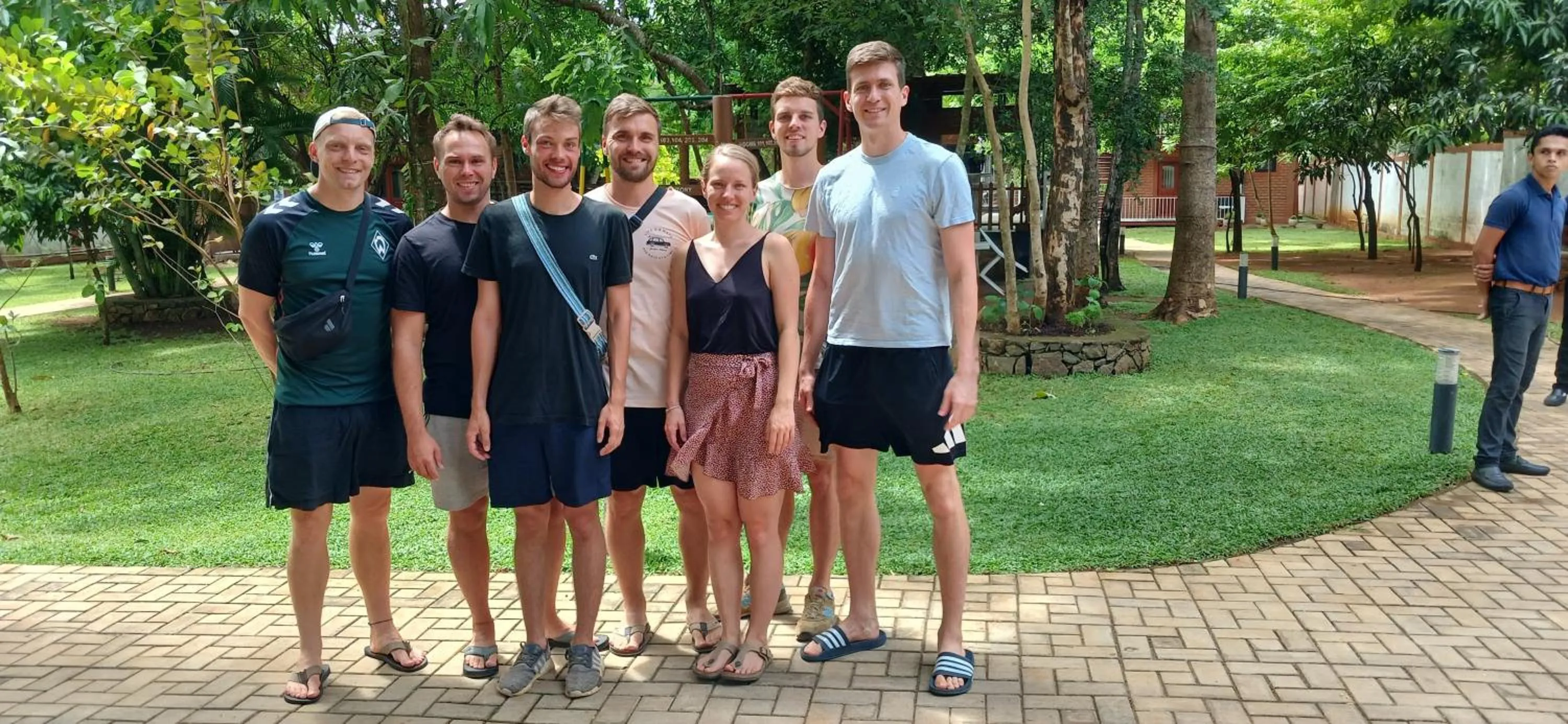 group of guests in Tepraas Sigiriya