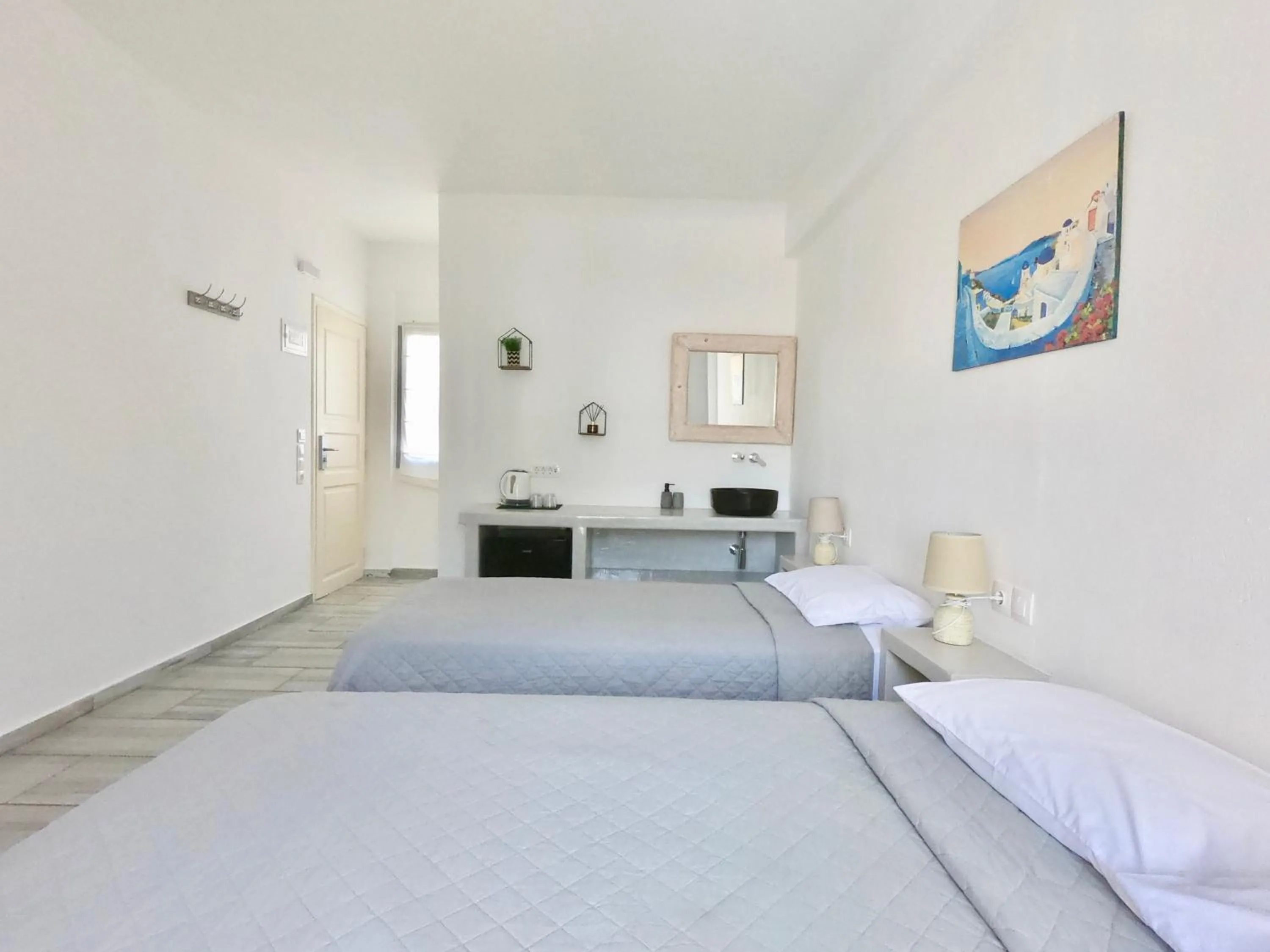 Bedroom, Bed in Anny Studios & Rooms Perissa Beach