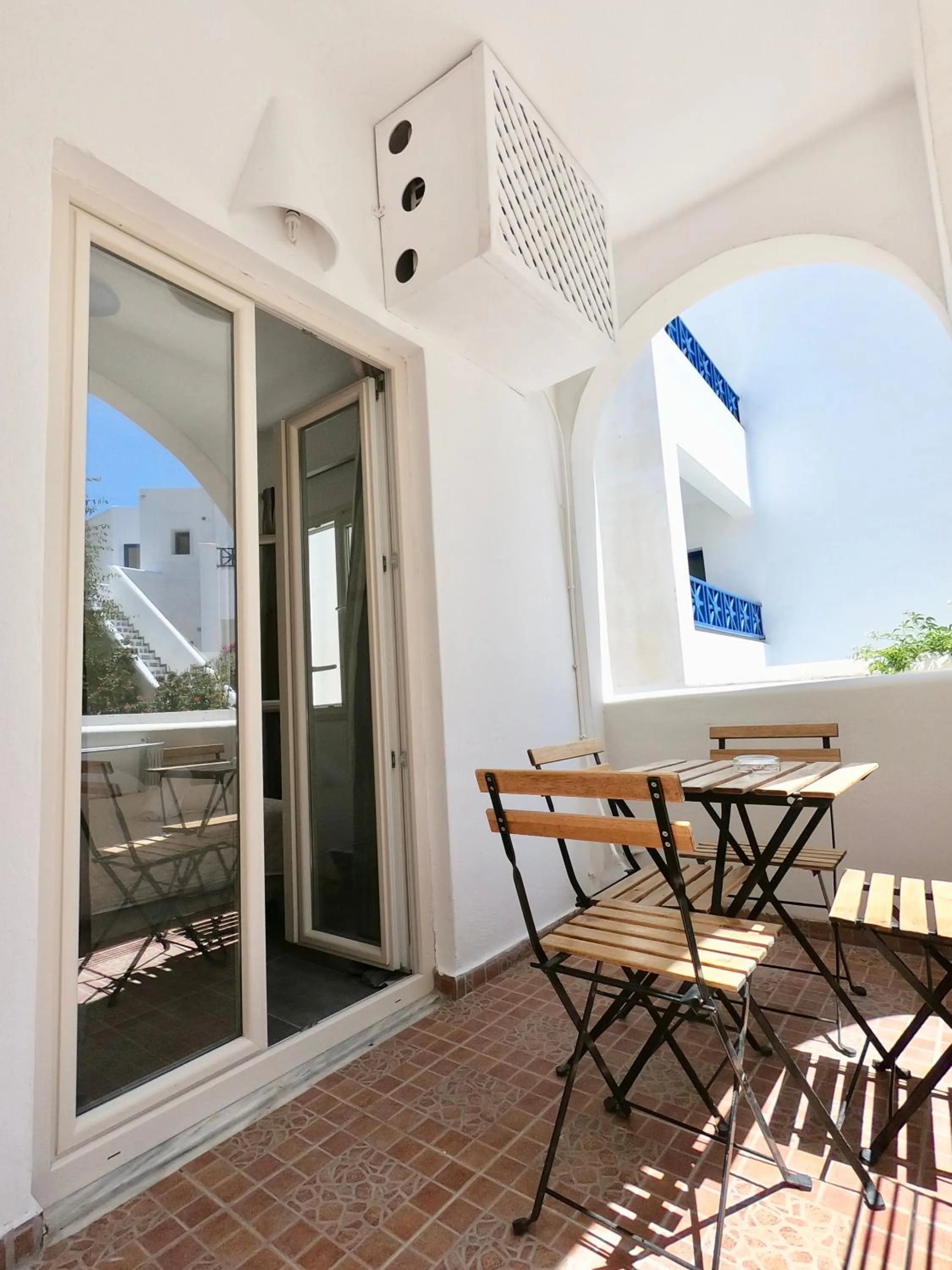 Balcony/Terrace in Anny Studios & Rooms Perissa Beach