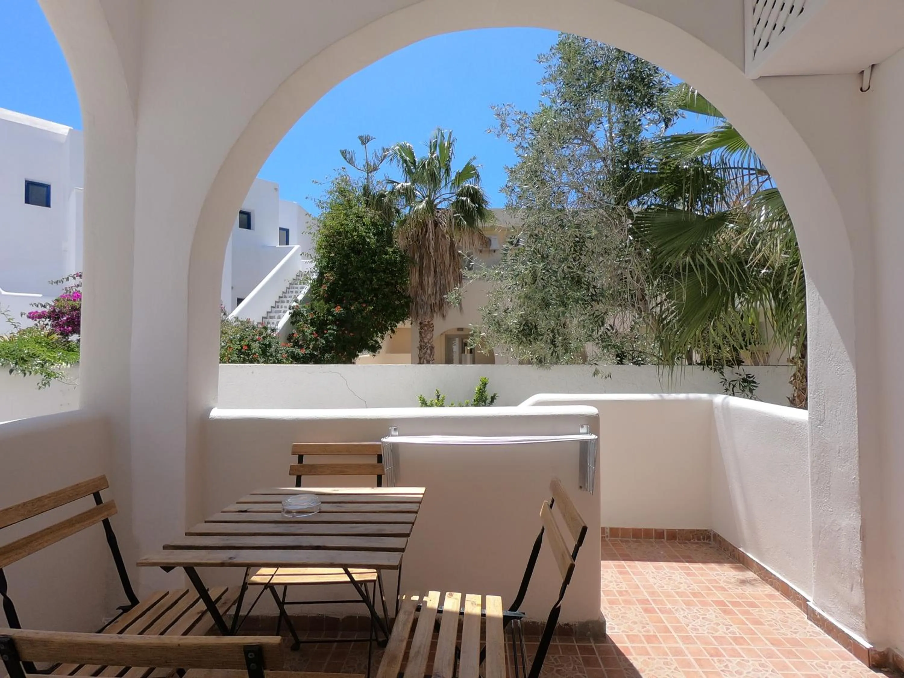 Balcony/Terrace in Anny Studios & Rooms Perissa Beach