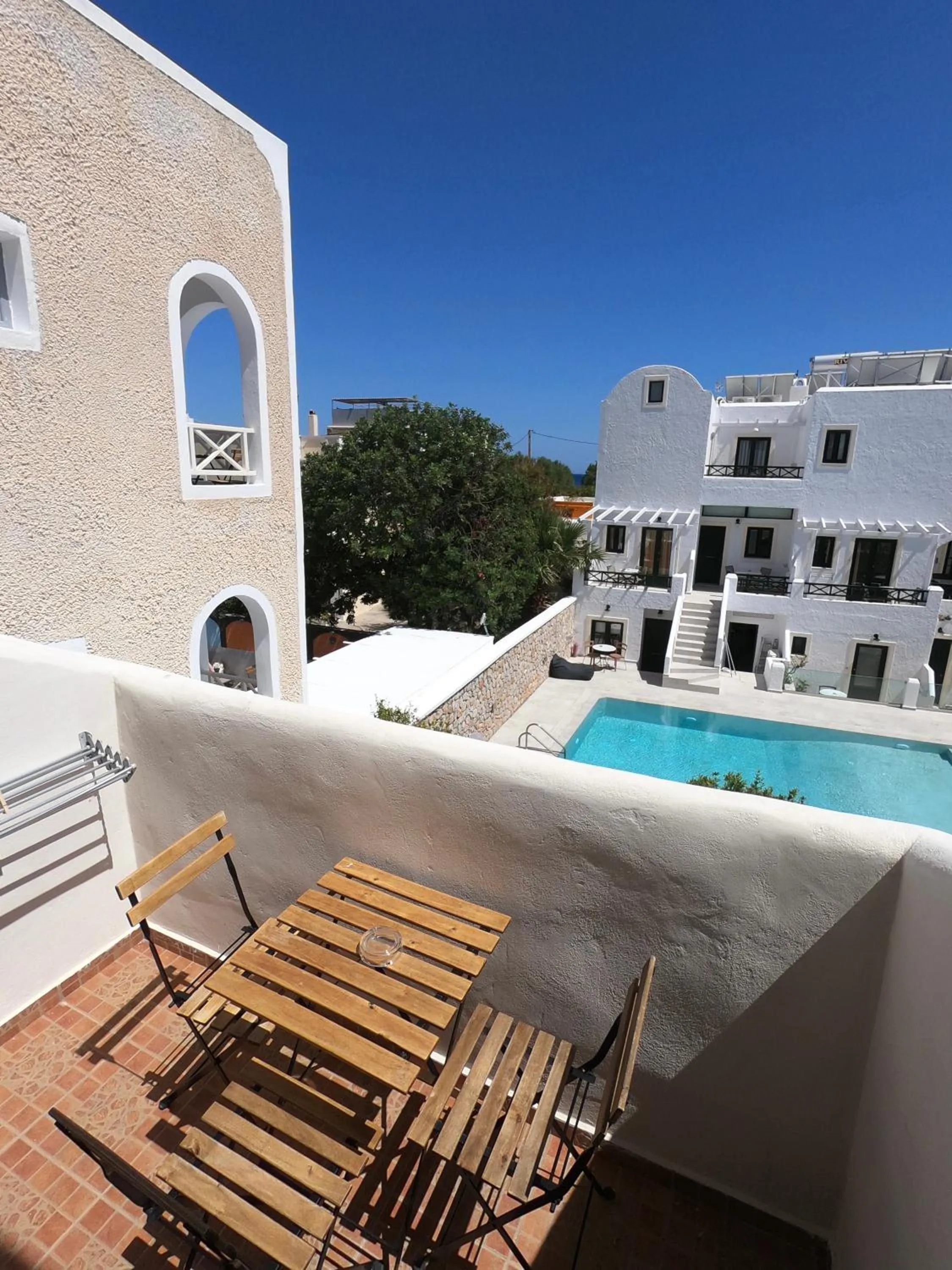 Balcony/Terrace in Anny Studios & Rooms Perissa Beach