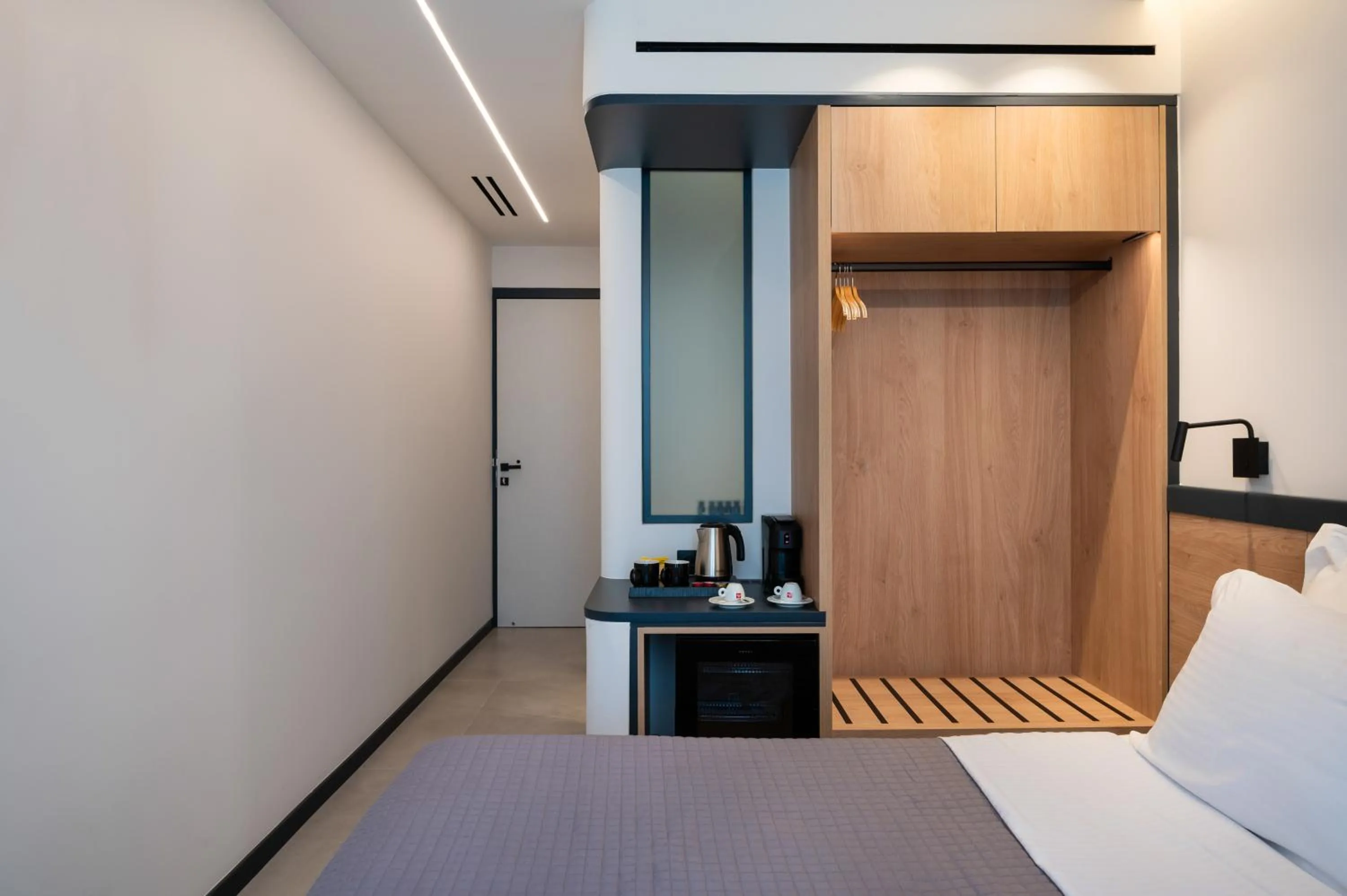 Bed in Nema Hotel Athens