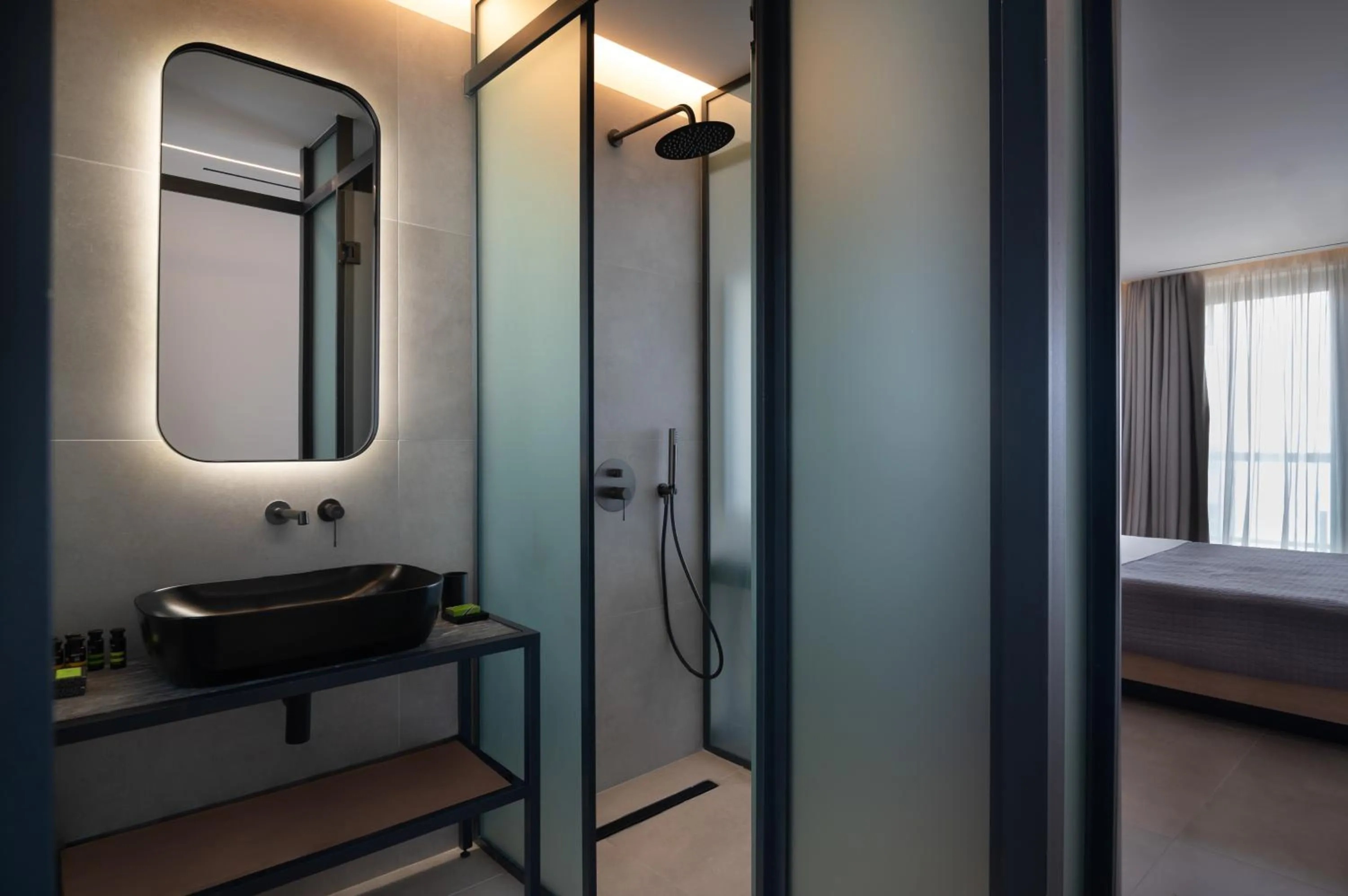 Shower, Bed in Nema Hotel Athens