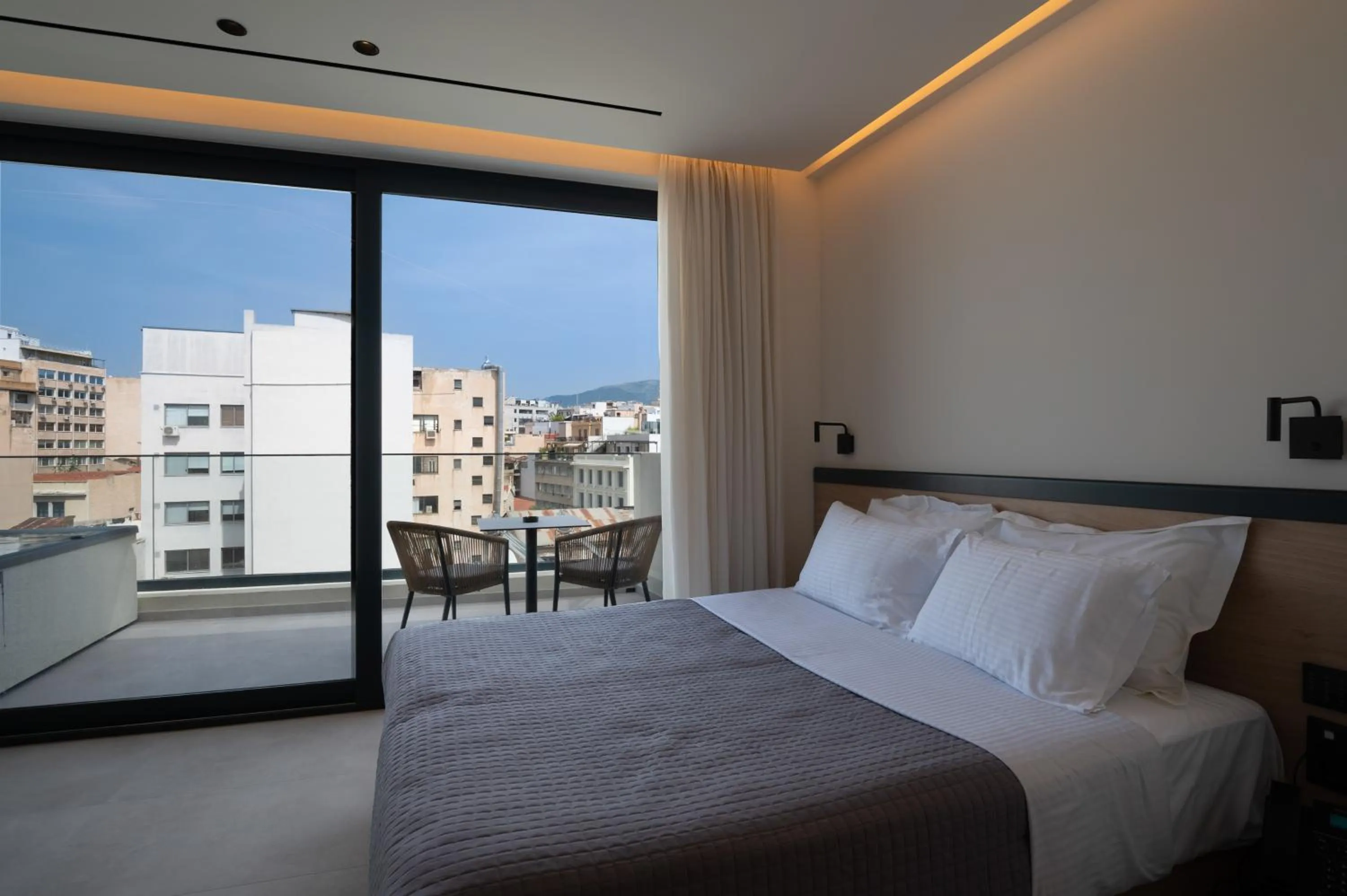 Bed in Nema Hotel Athens