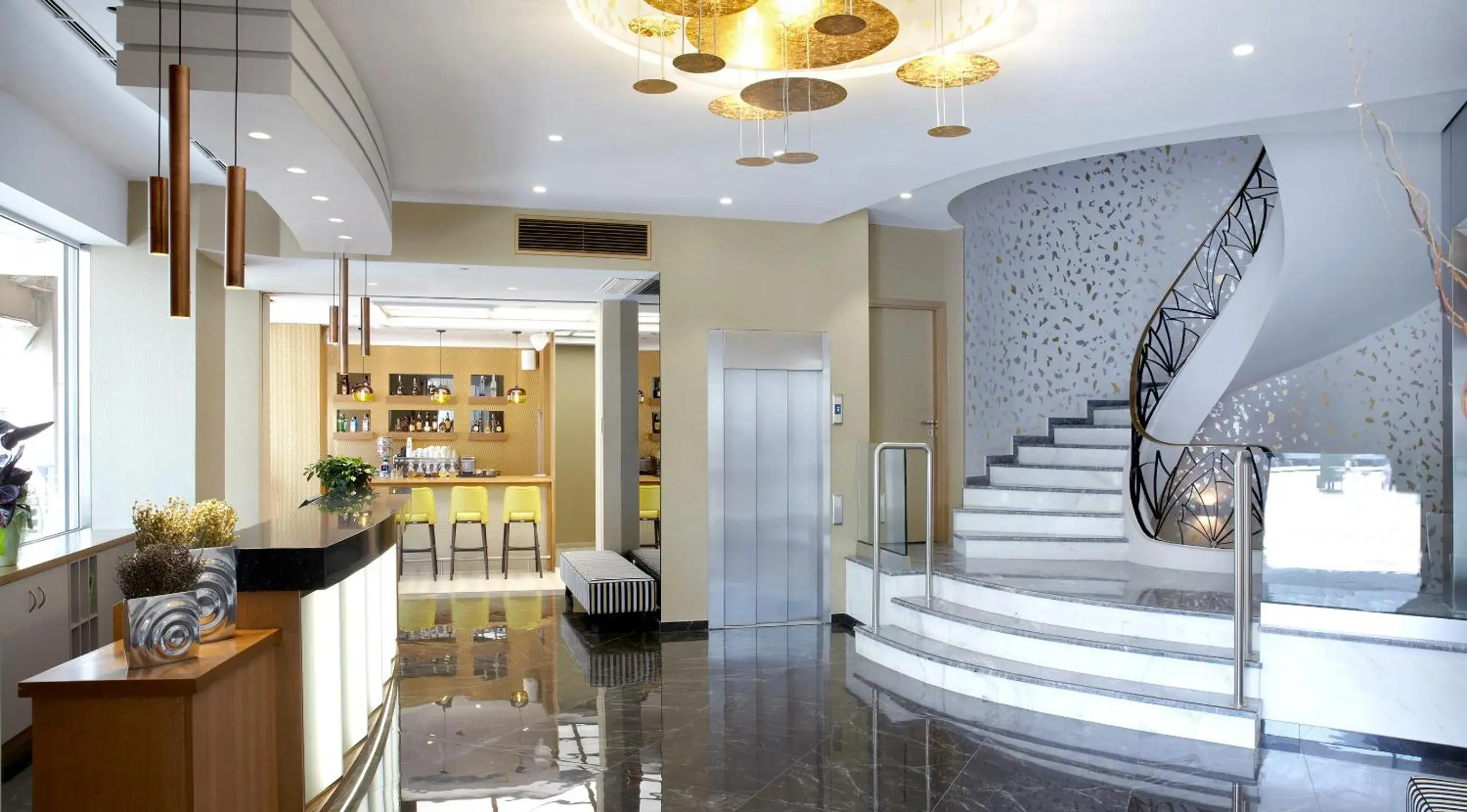 Lobby or reception in Athens Tiare by Mage Hotels Lobby or reception in Athens Tiare by Mage Hotels