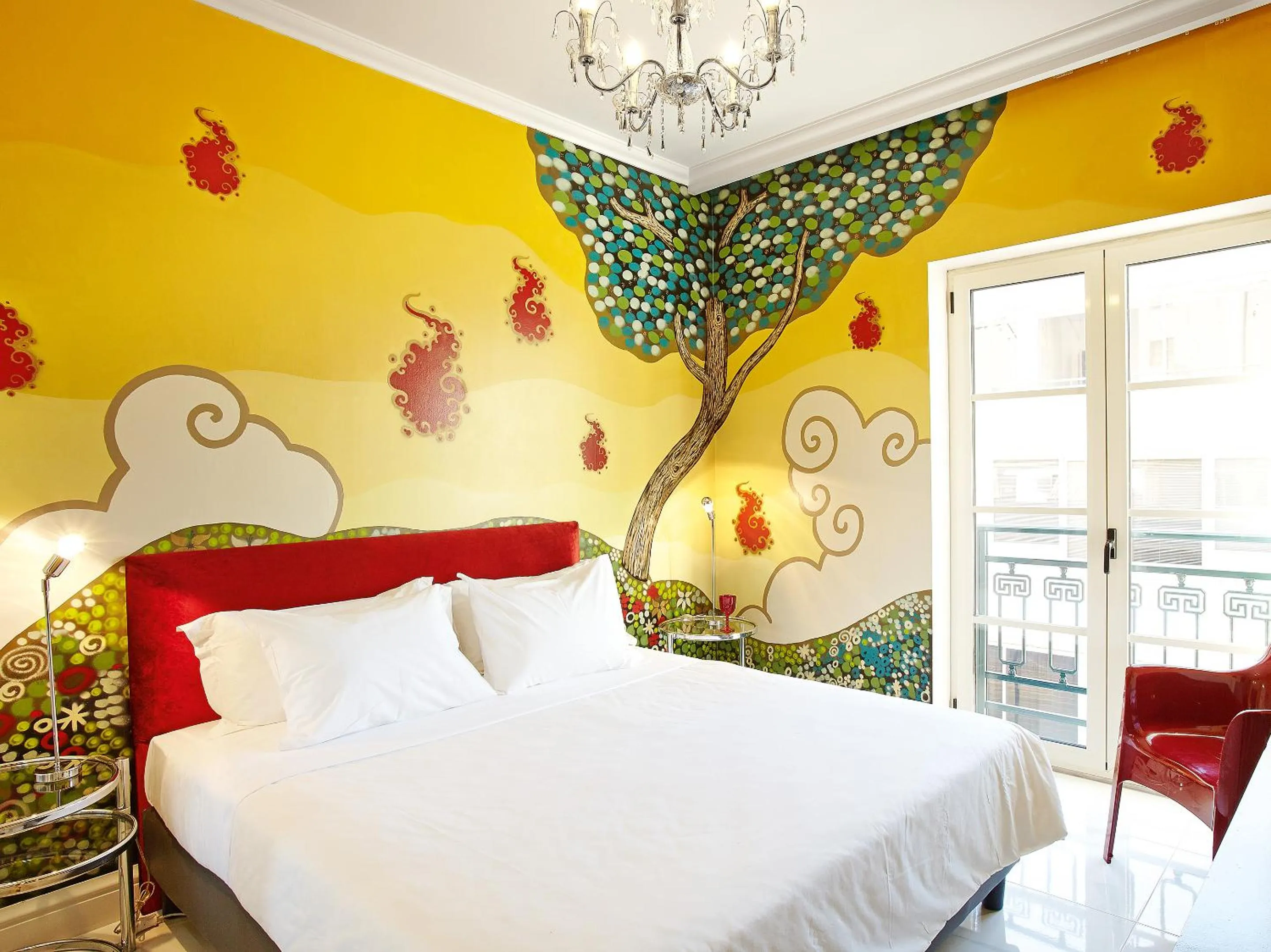 Decorative detail, Bed in Grecotel Pallas Athena