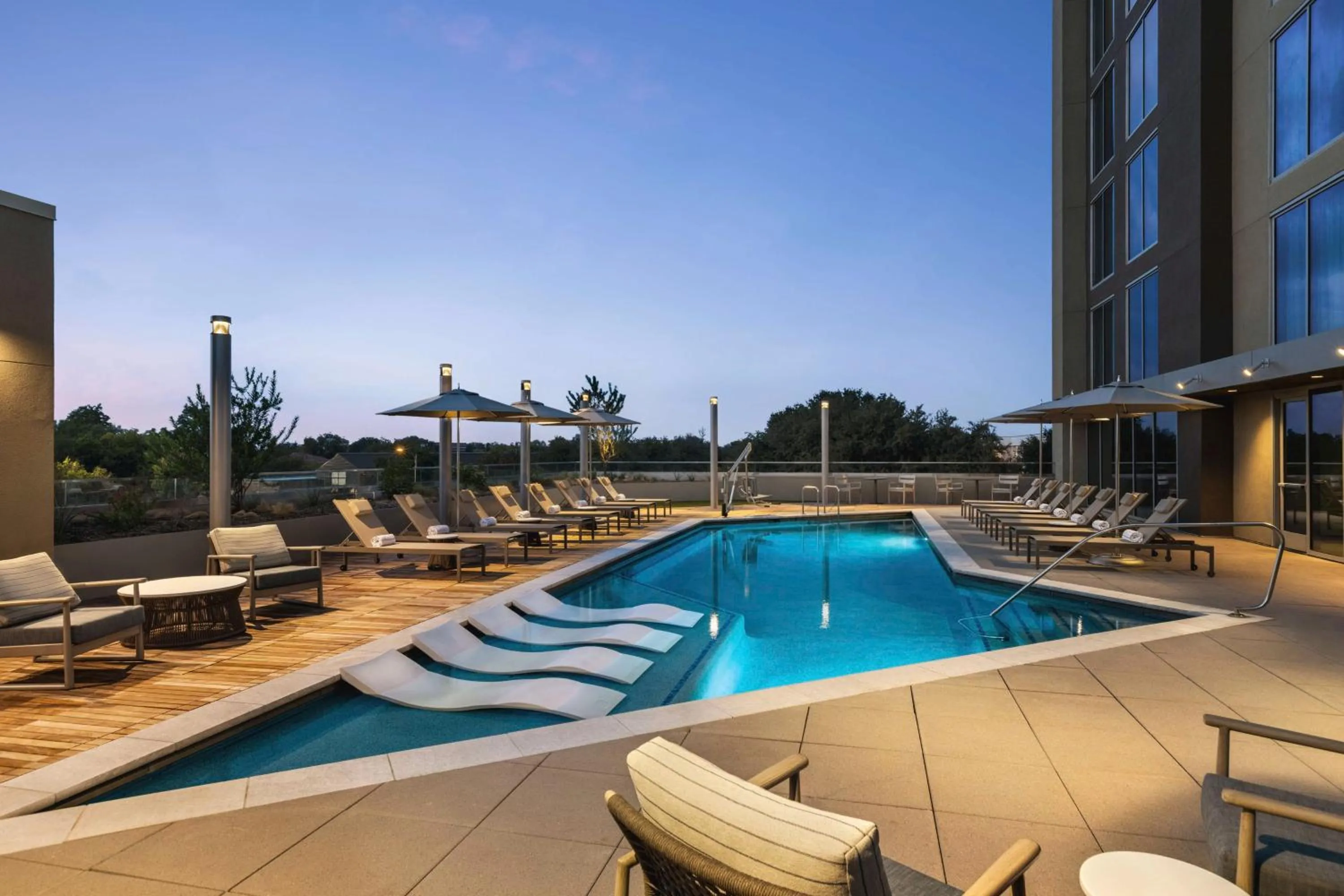 Pool view in Doubletree By Hilton Abilene Downtown Convention Center