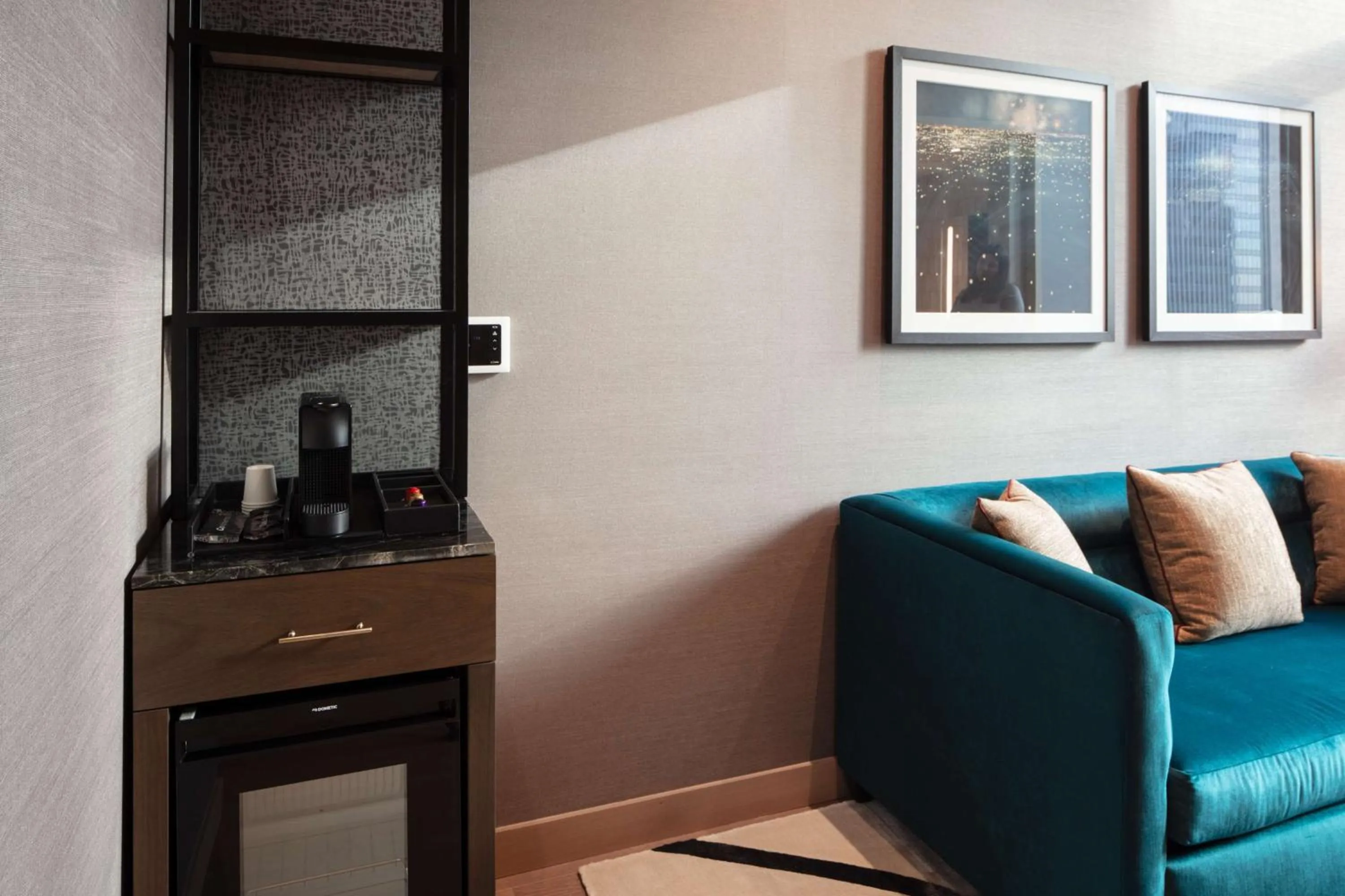 Living room in Tempo By Hilton New York Times Square