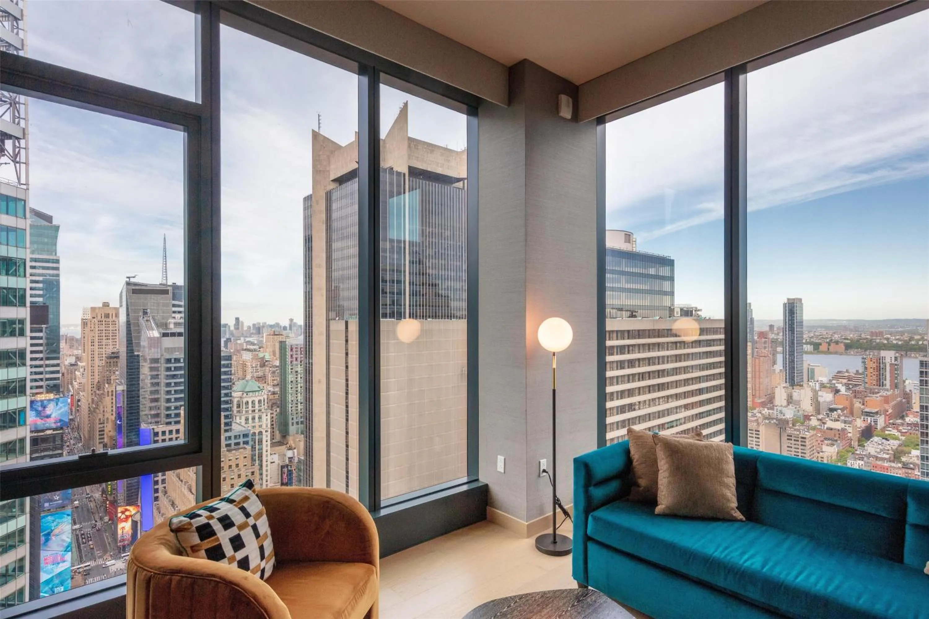 Living room in Tempo By Hilton New York Times Square