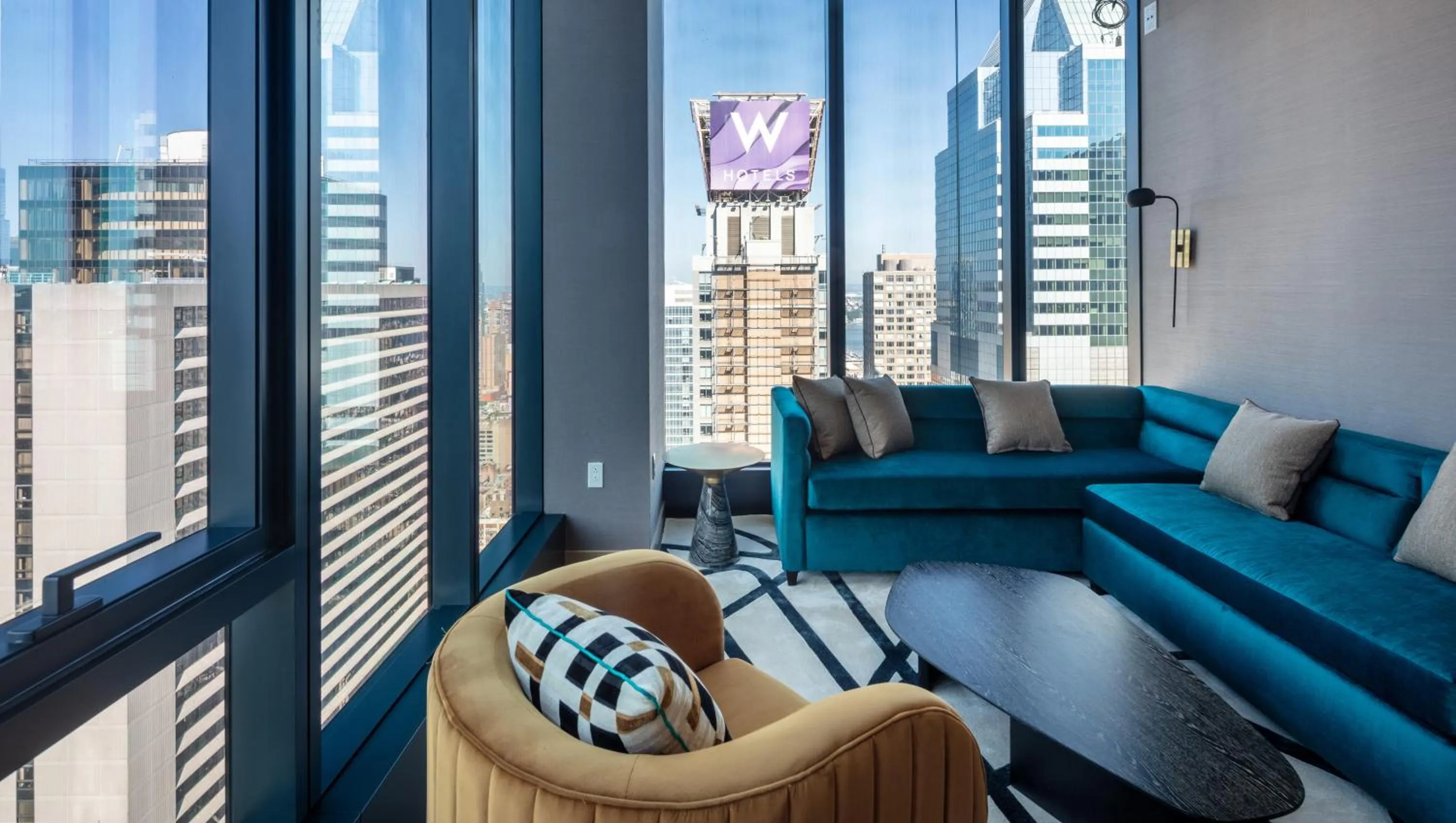 Living room in Tempo By Hilton New York Times Square
