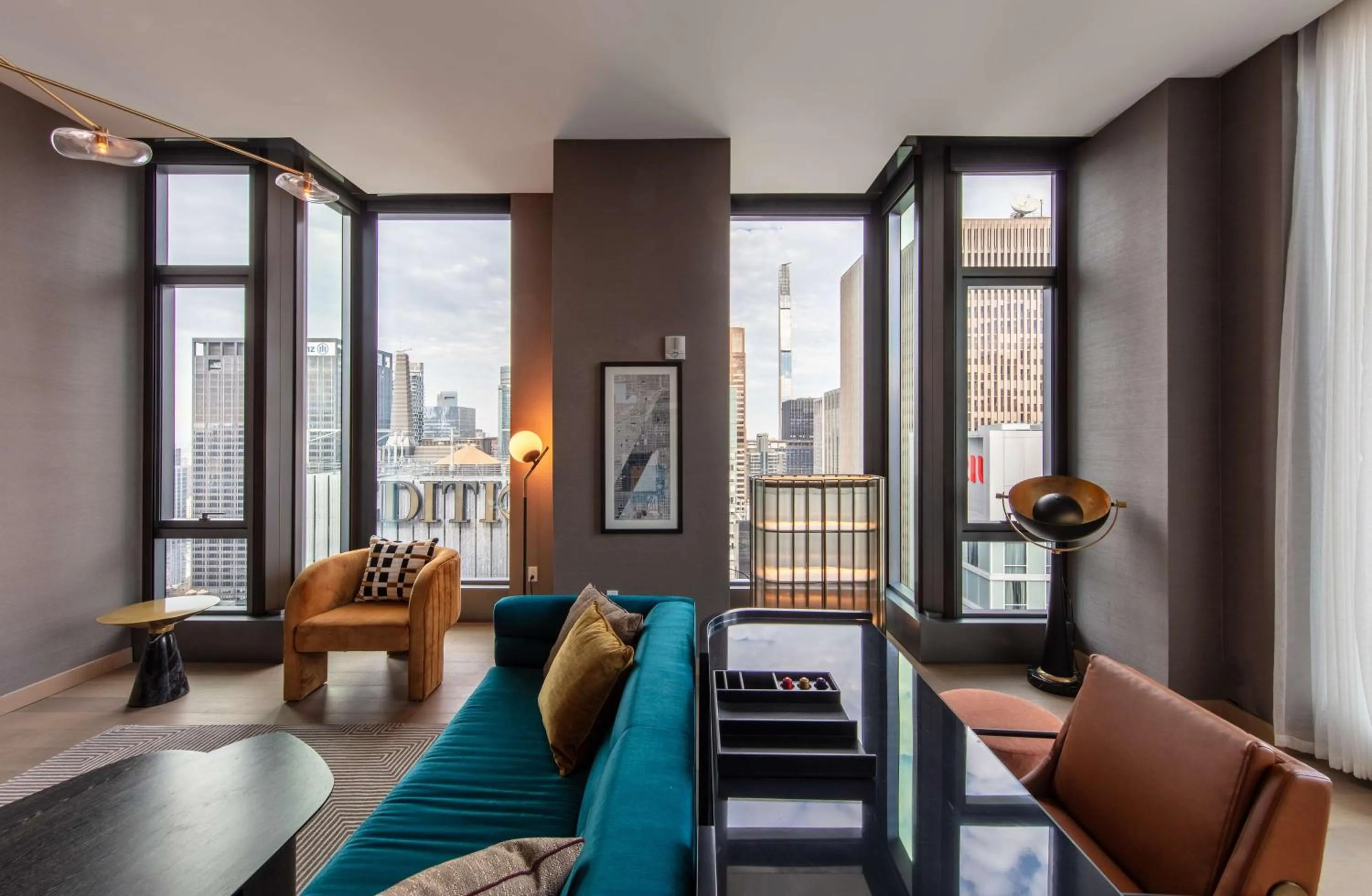 Living room in Tempo By Hilton New York Times Square