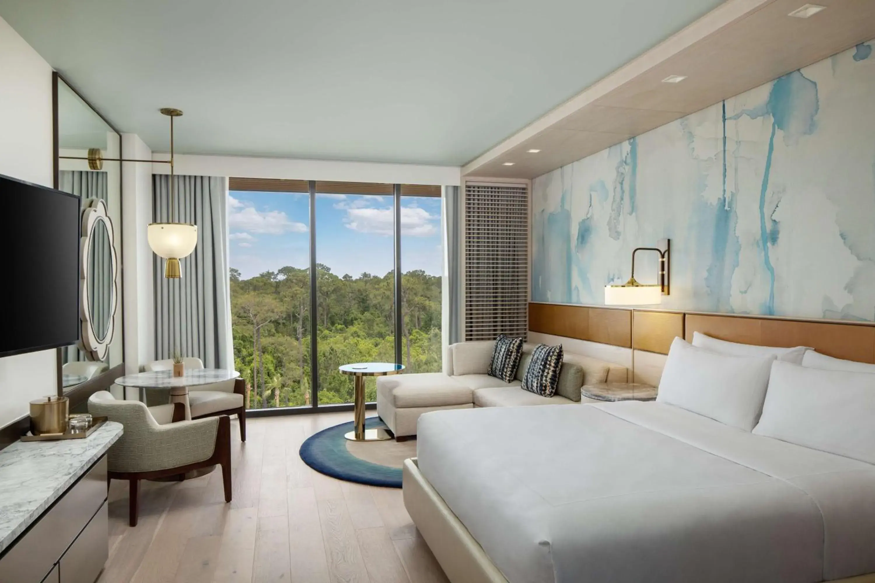 Living room, Bed in Conrad Orlando Living room, Bed in Conrad Orlando