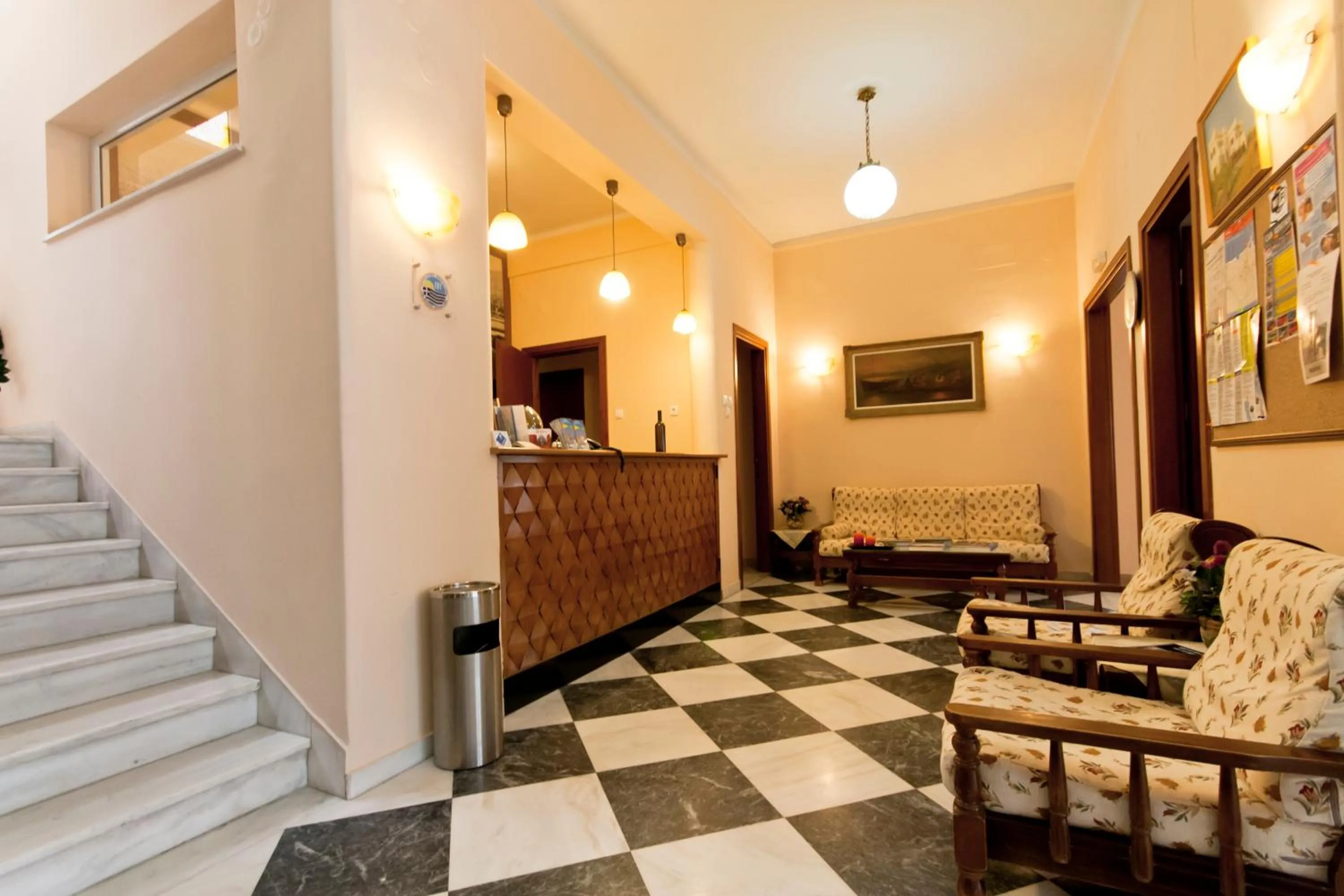 Lobby or reception in Mirabello Hotel