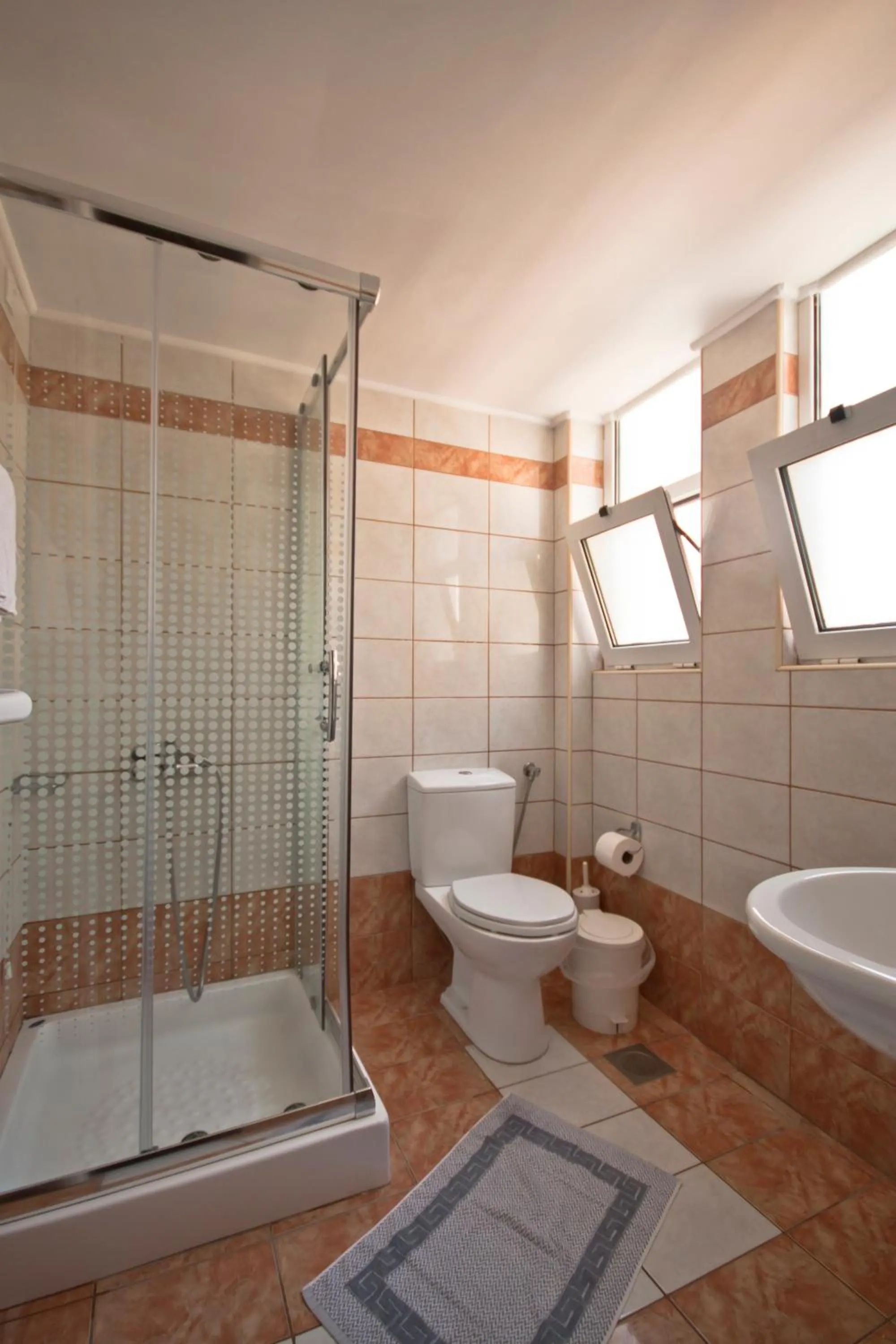 Bathroom in Mirabello Hotel