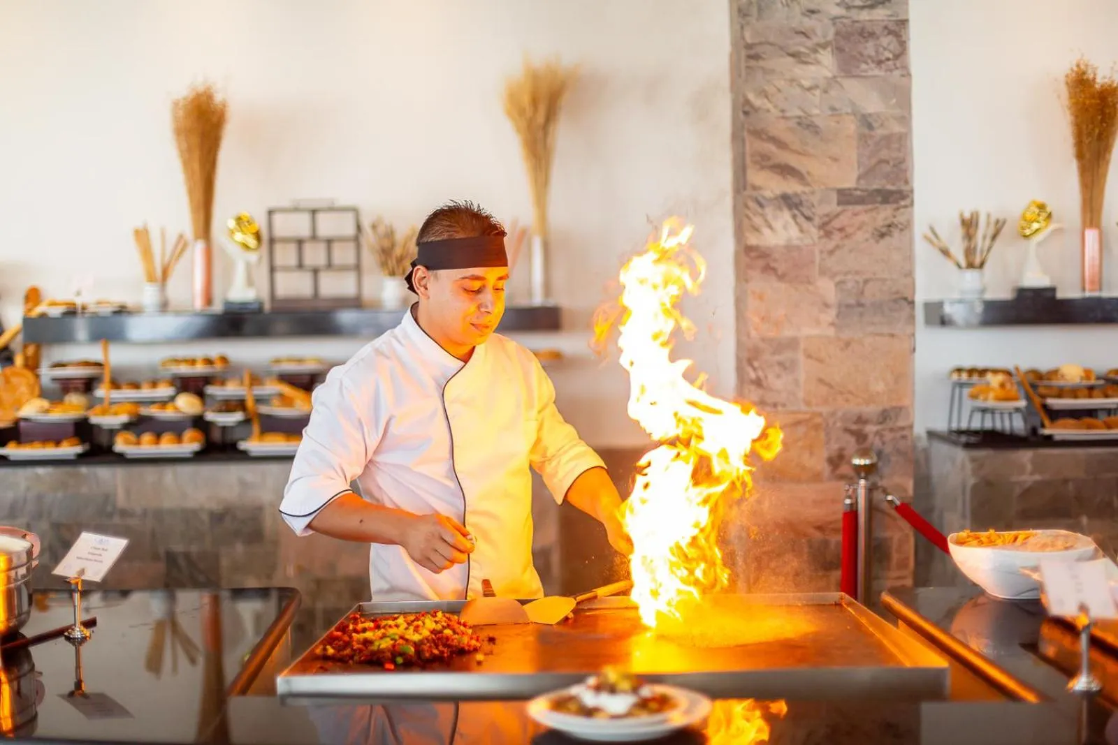 Restaurant/places to eat in Casa Blue Resort