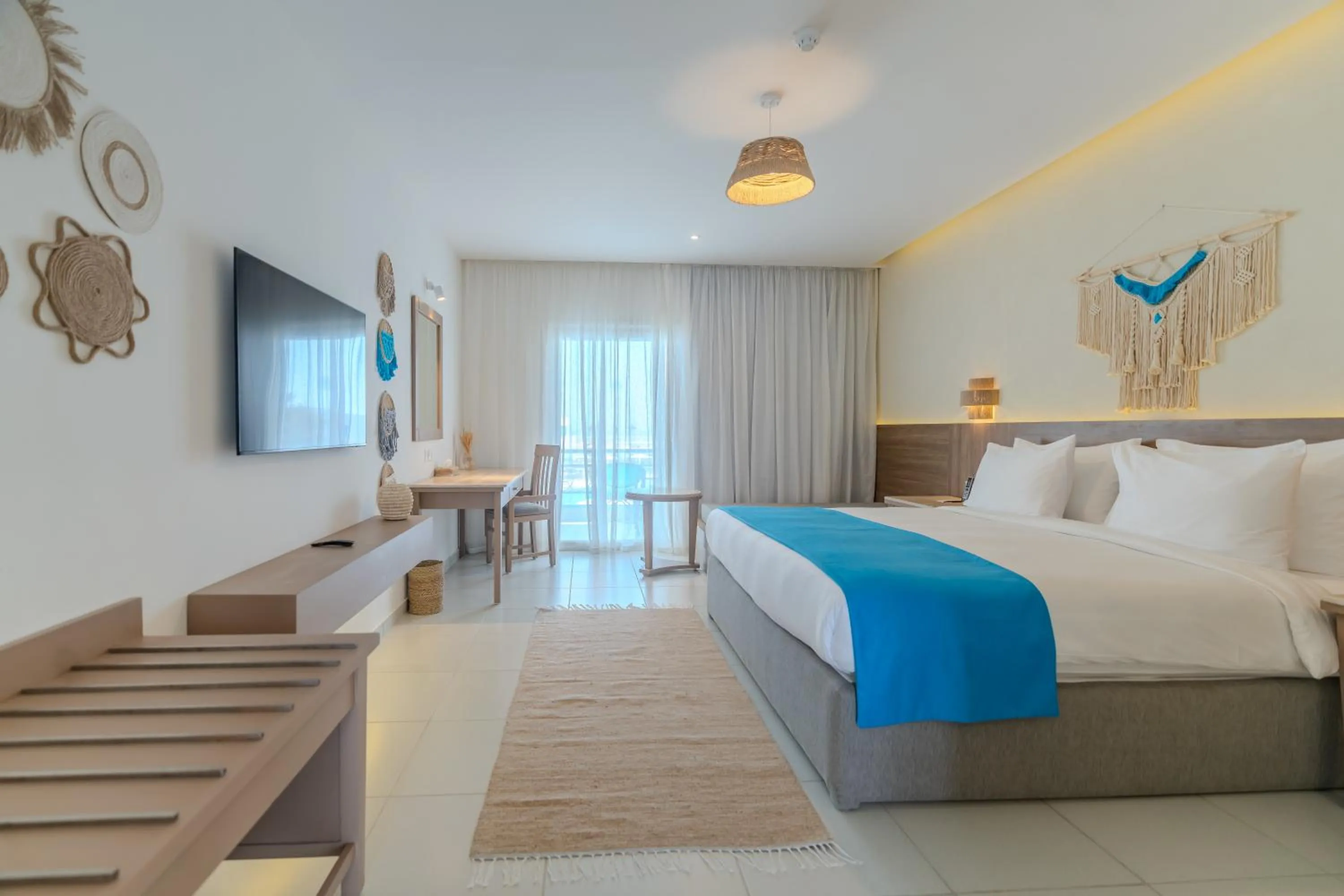 Bed in Casa Blue Resort