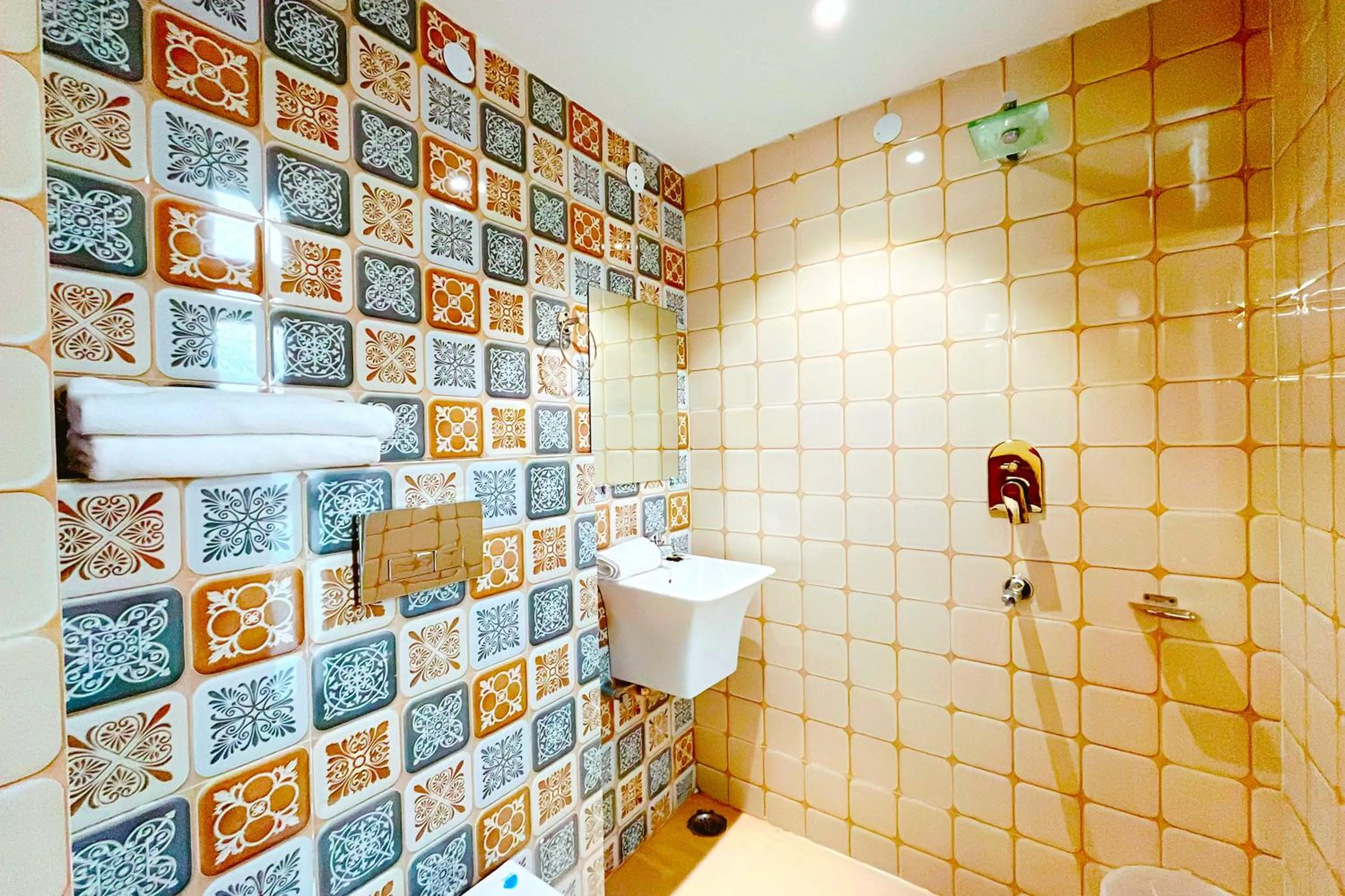 Shower in Ganga Ashoka Hotel Rishikesh