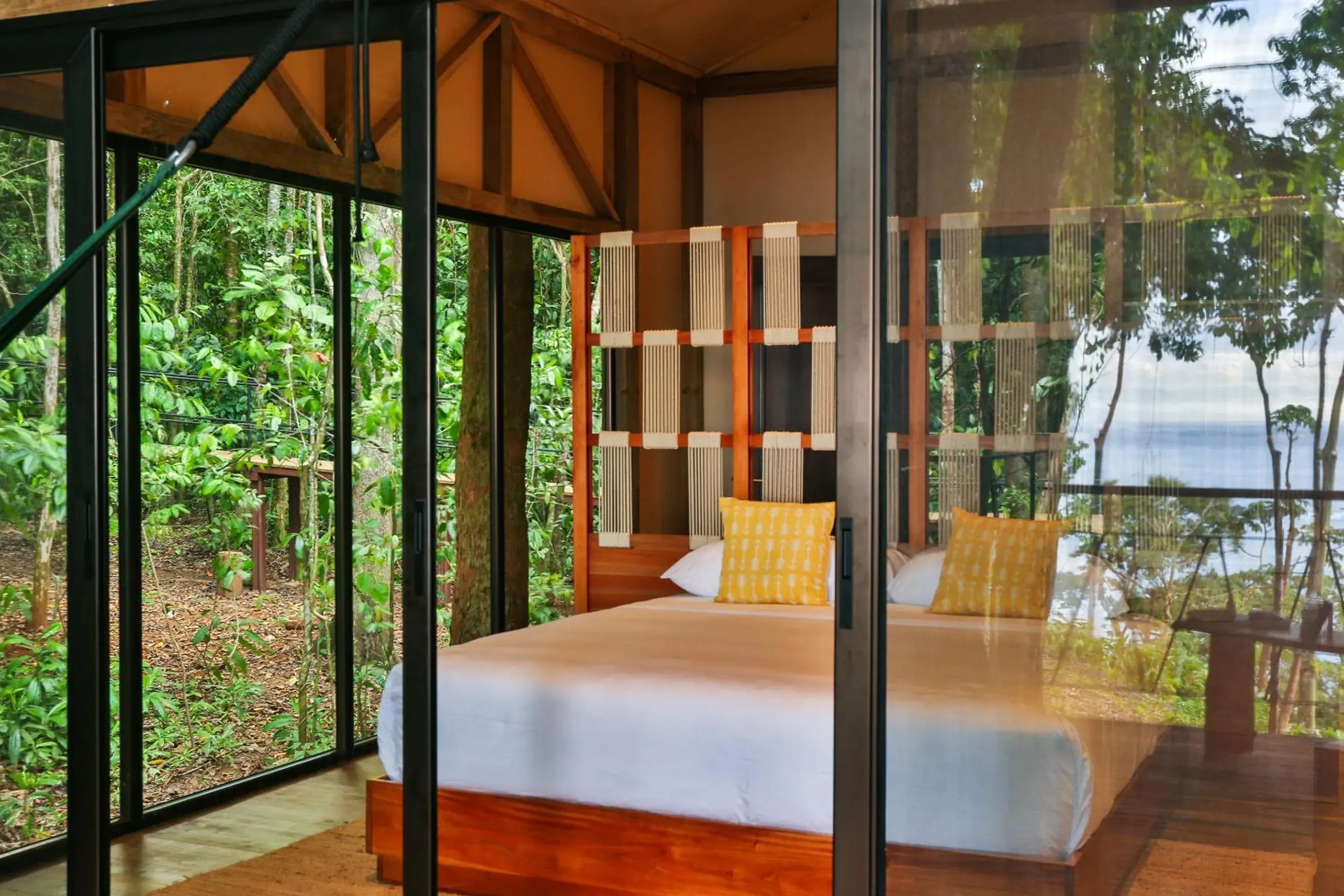 Bedroom, Bed in Corcovado Wilderness Lodge by SCP Bedroom, Bed in Corcovado Wilderness Lodge by SCP