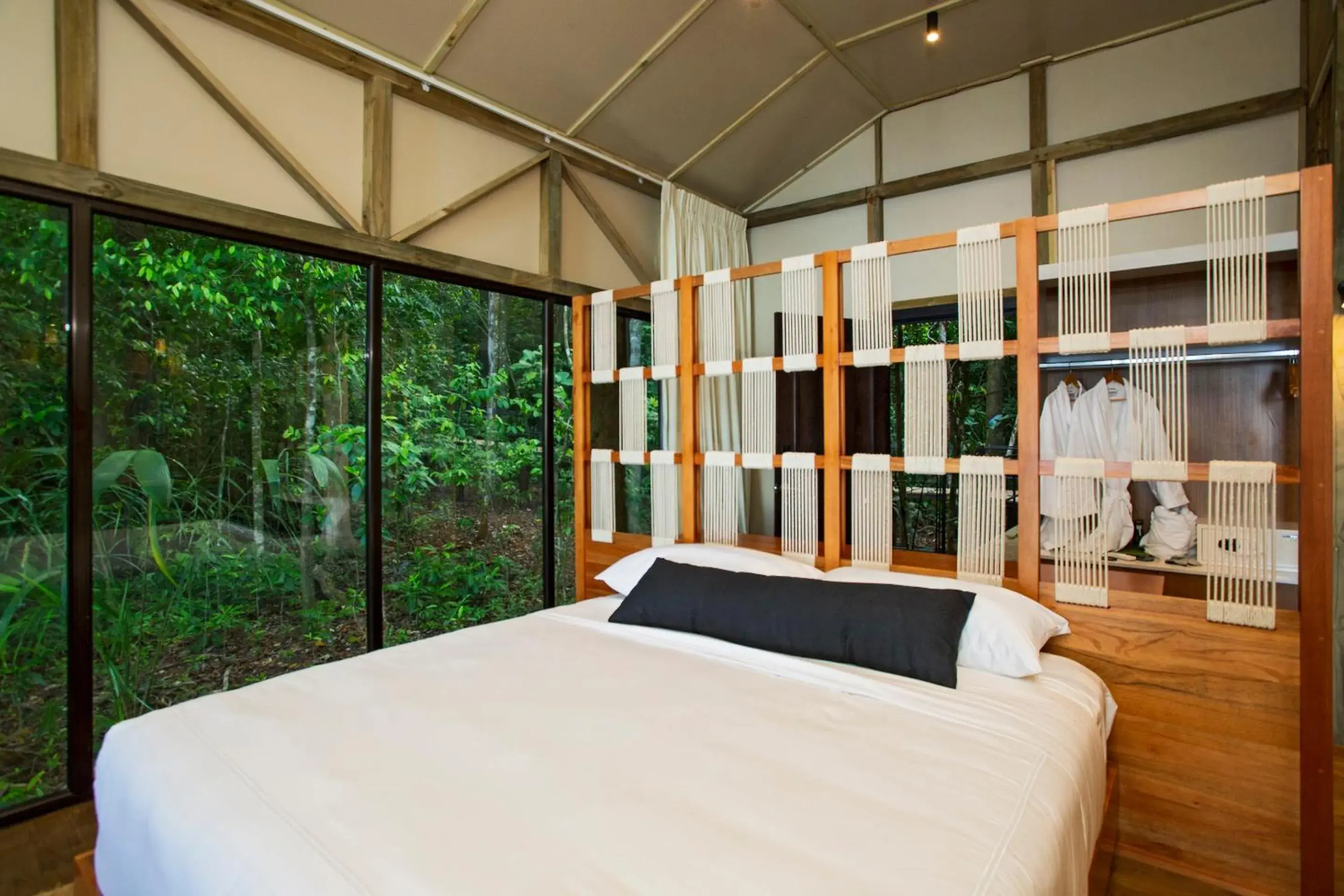 Bed in Corcovado Wilderness Lodge by SCP Bed in Corcovado Wilderness Lodge by SCP