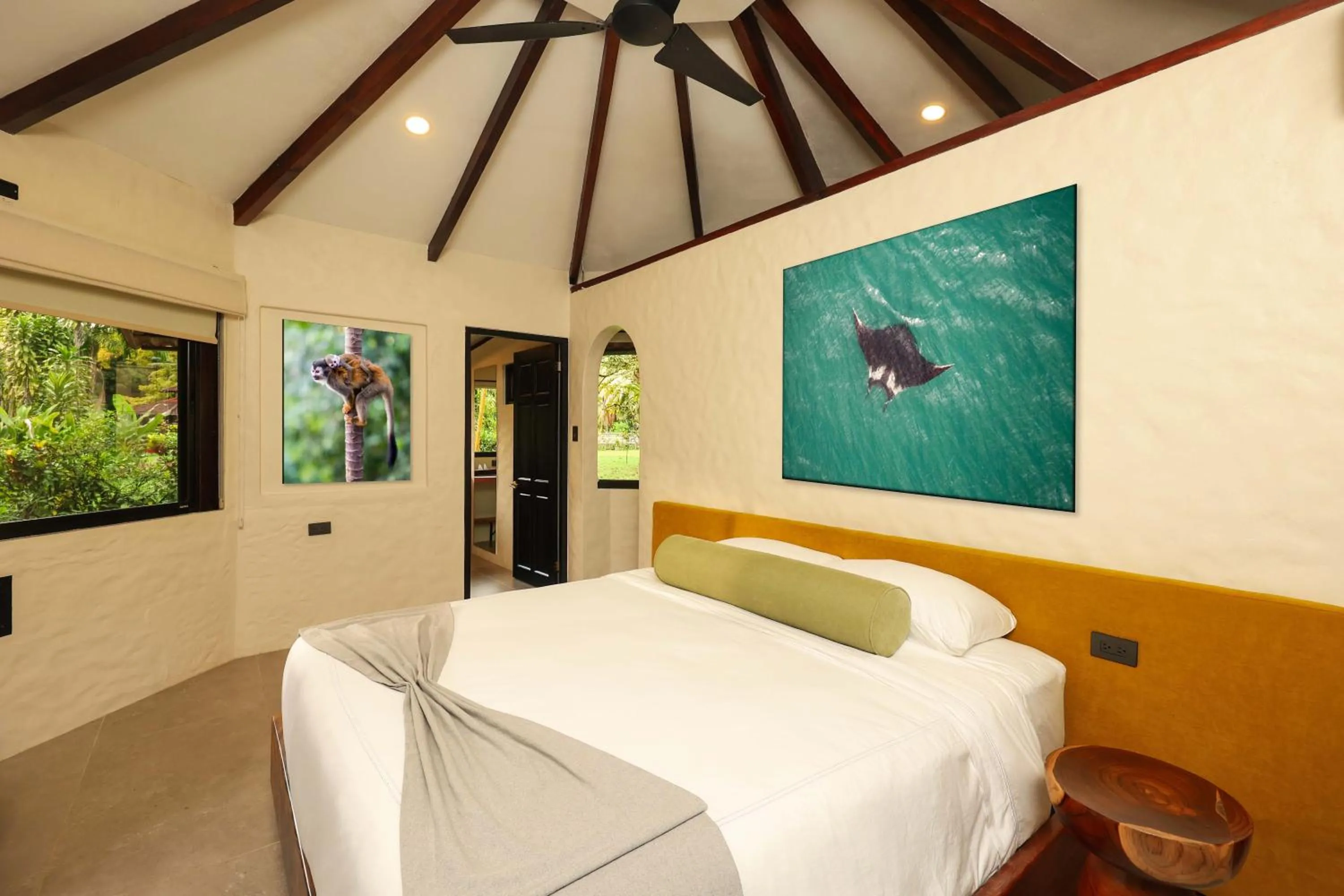 Bed in Corcovado Wilderness Lodge by SCP