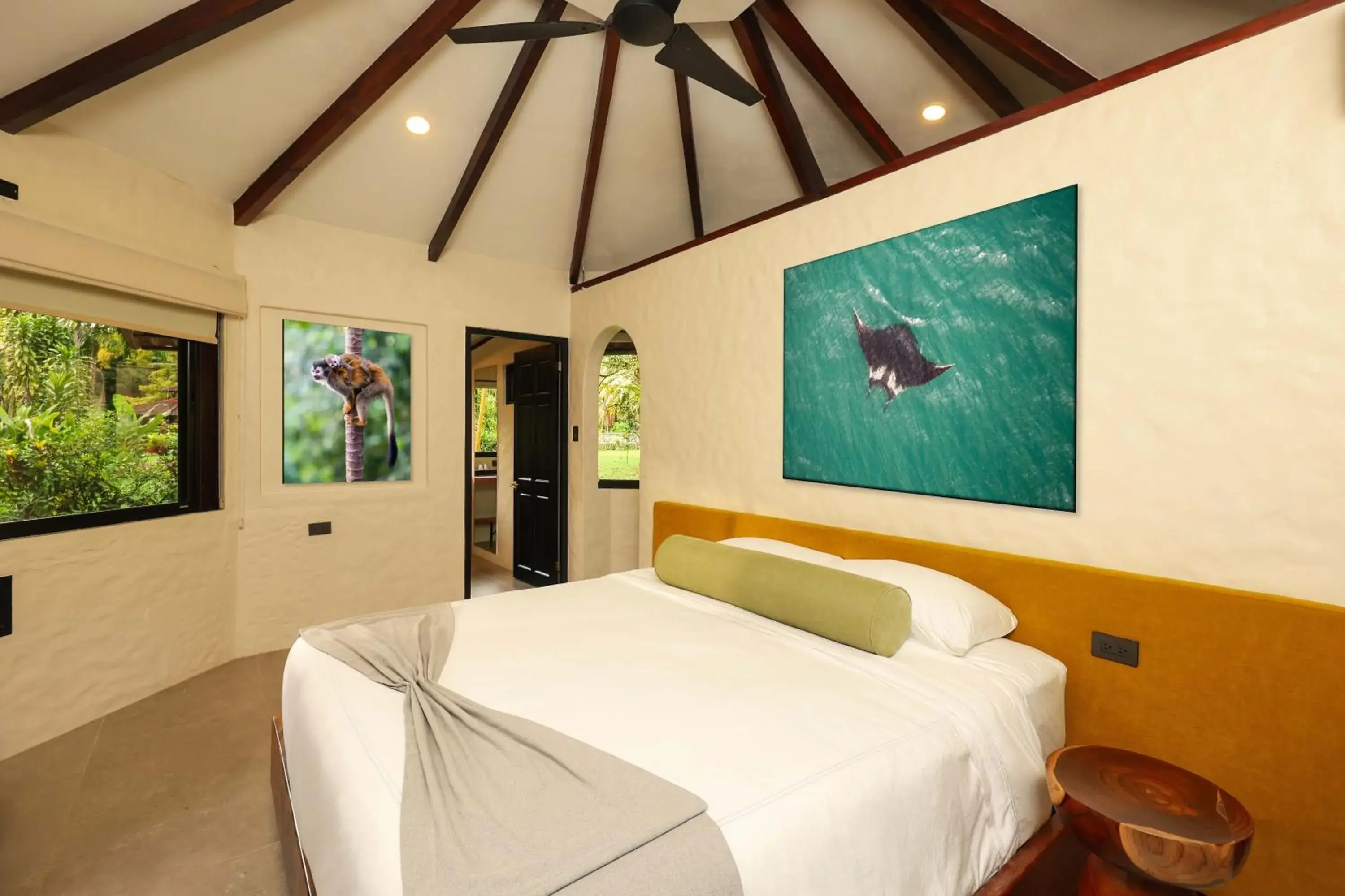 Bed in Corcovado Wilderness Lodge by SCP Bed in Corcovado Wilderness Lodge by SCP