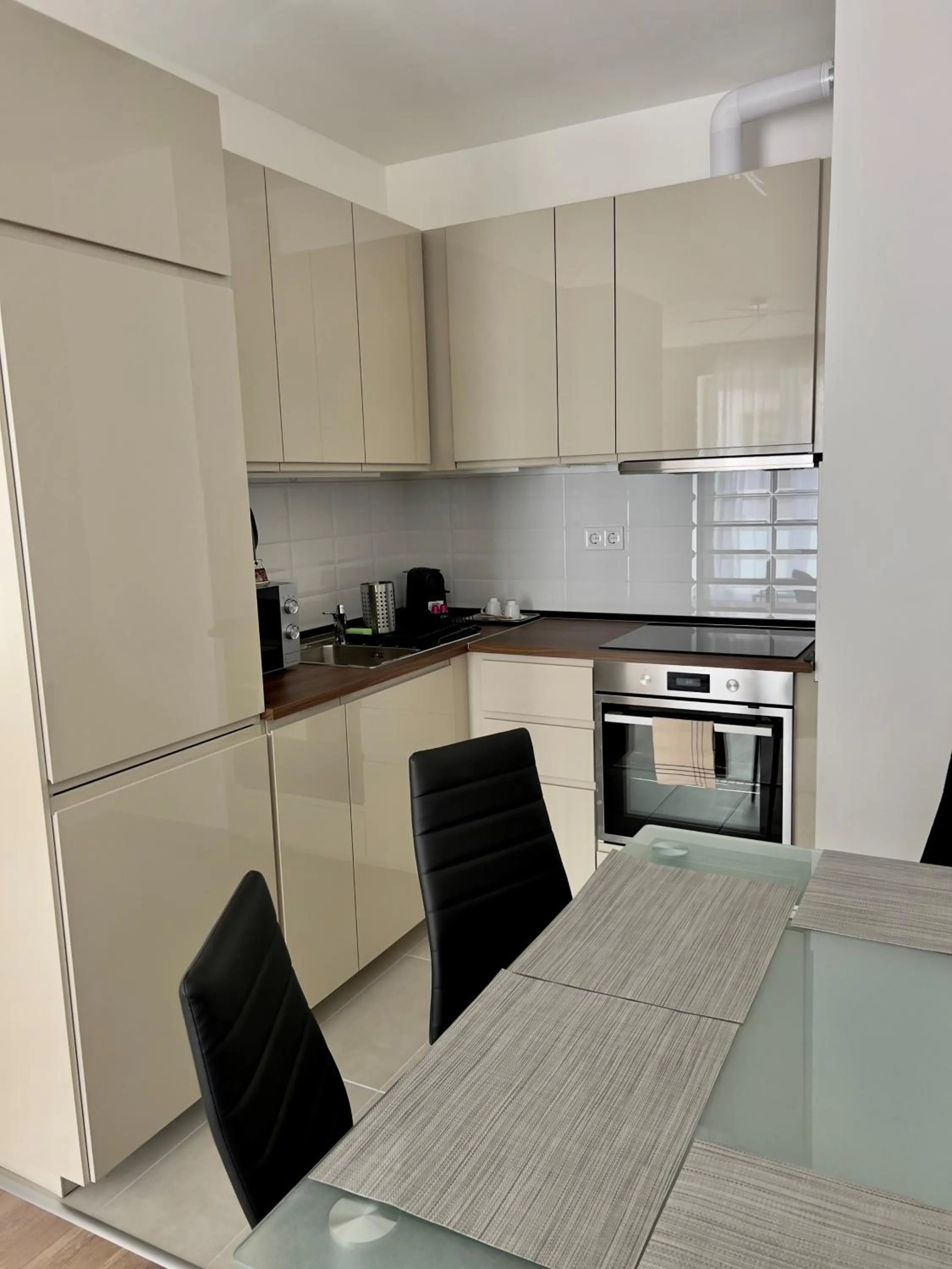 Kitchen or kitchenette in Hotel Foldana