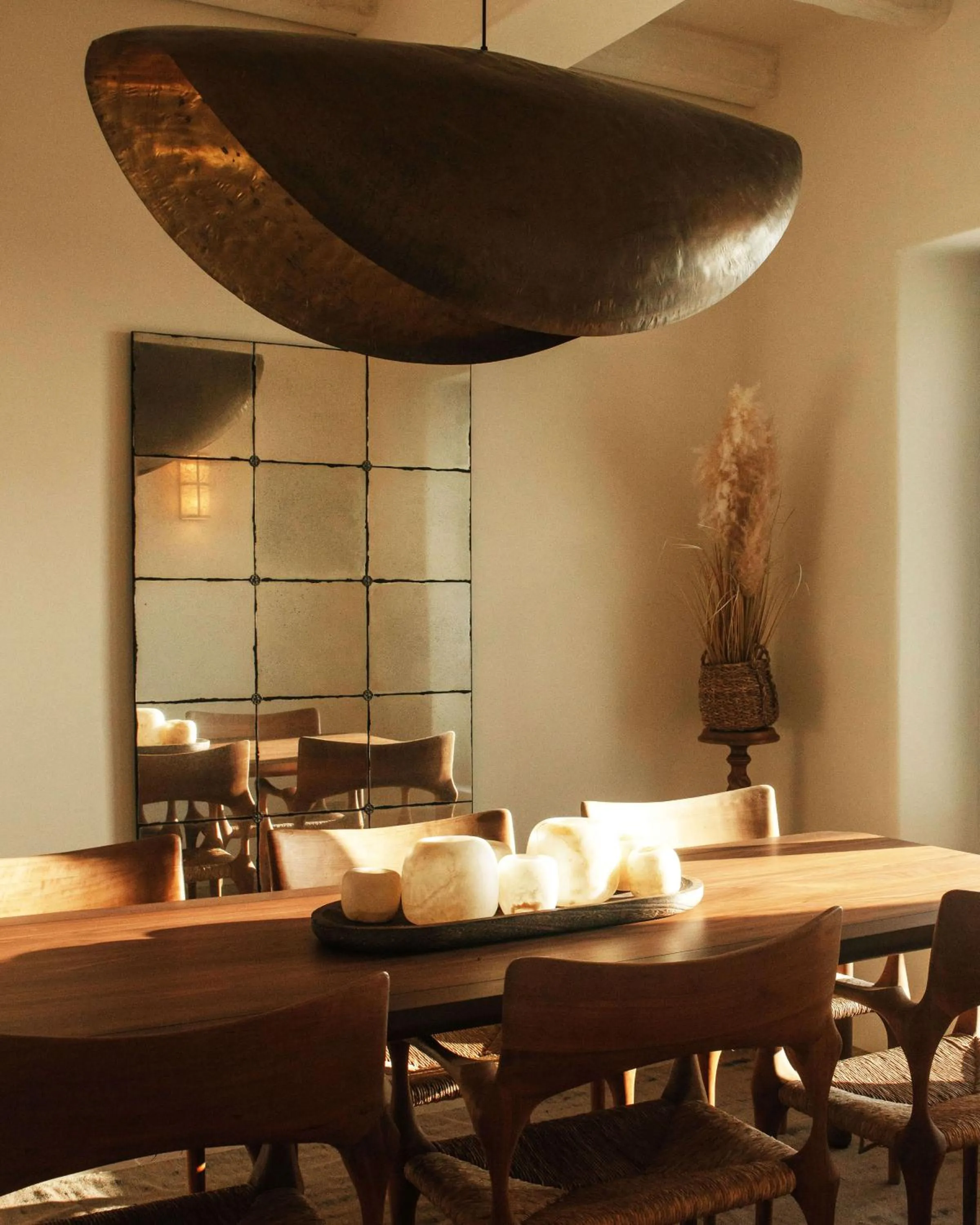Dining area in Patina Vivera Estate Santorini