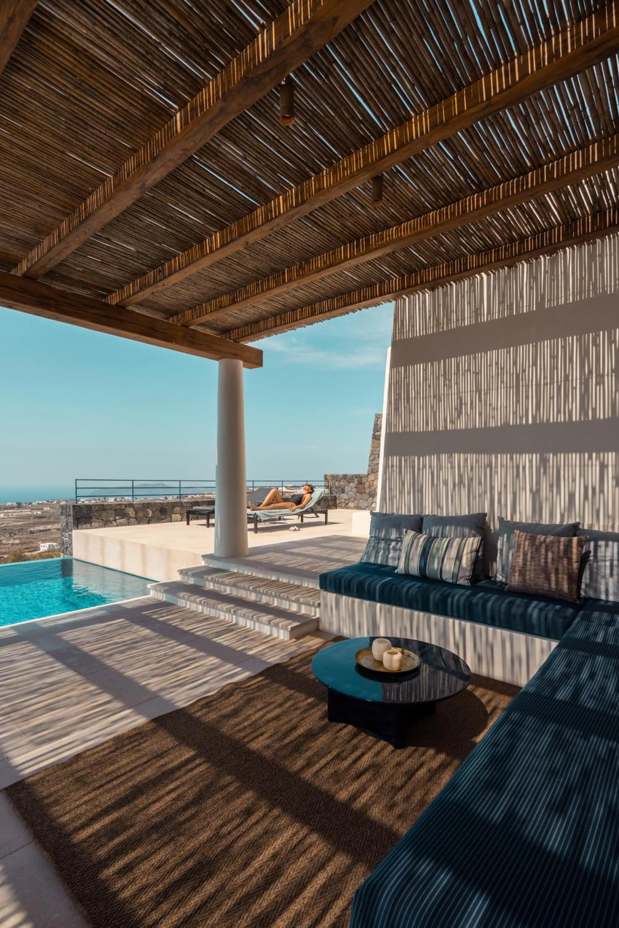 Living room in Patina Vivera Estate Santorini