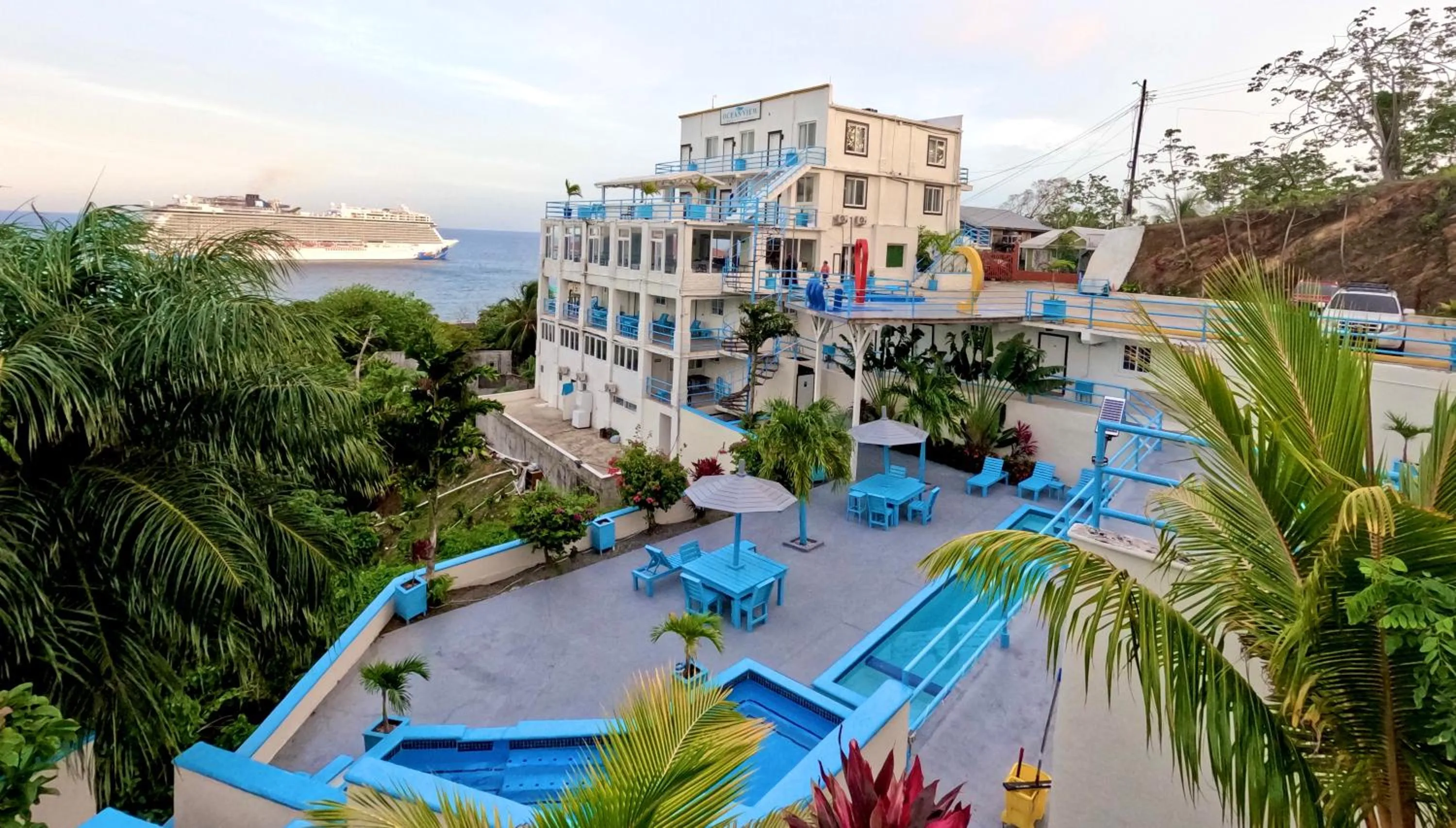 Property building in Ocean View Hotel and Restaurant
