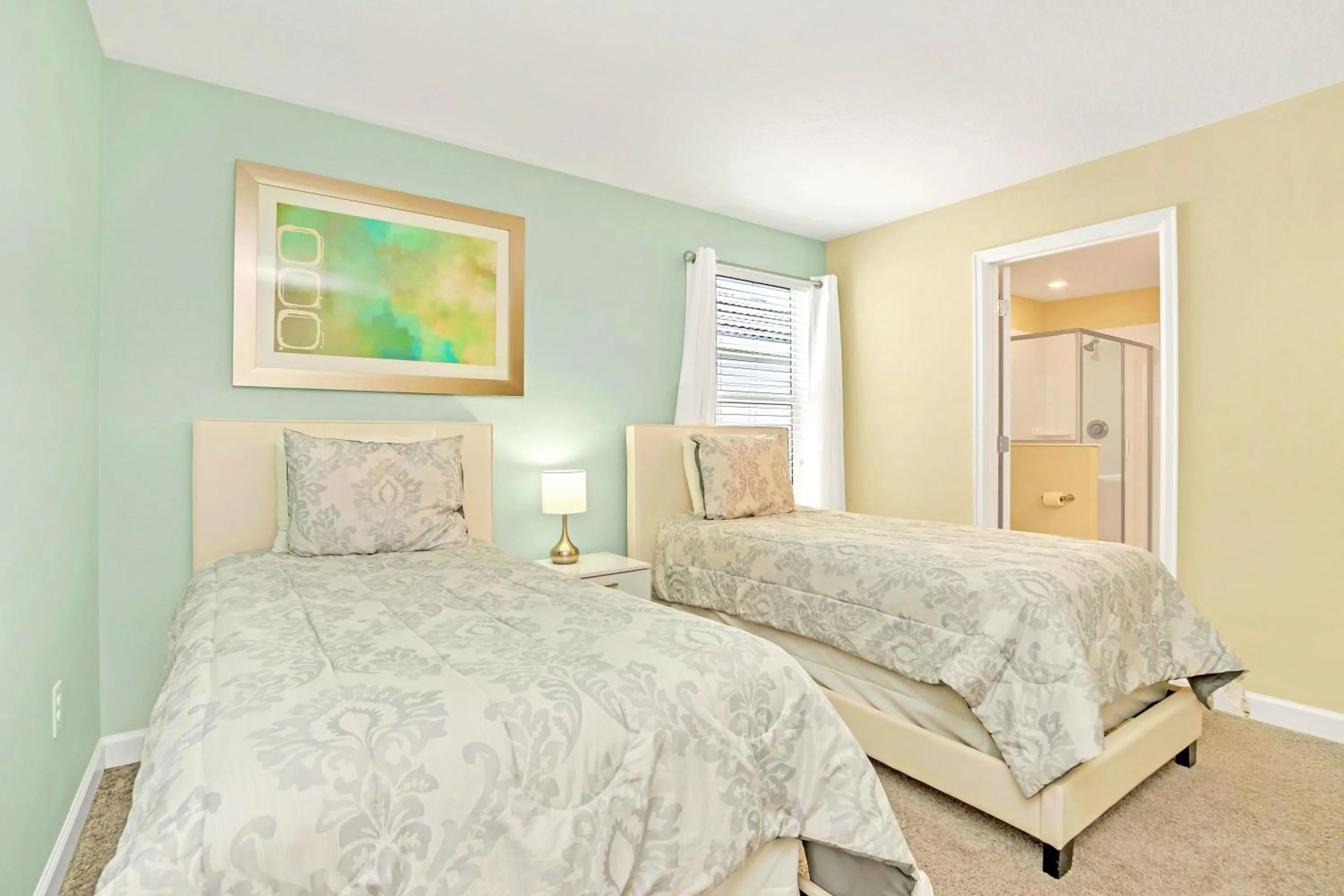 Bed in Stunning 8BR Home with BBQ Pool and Theater