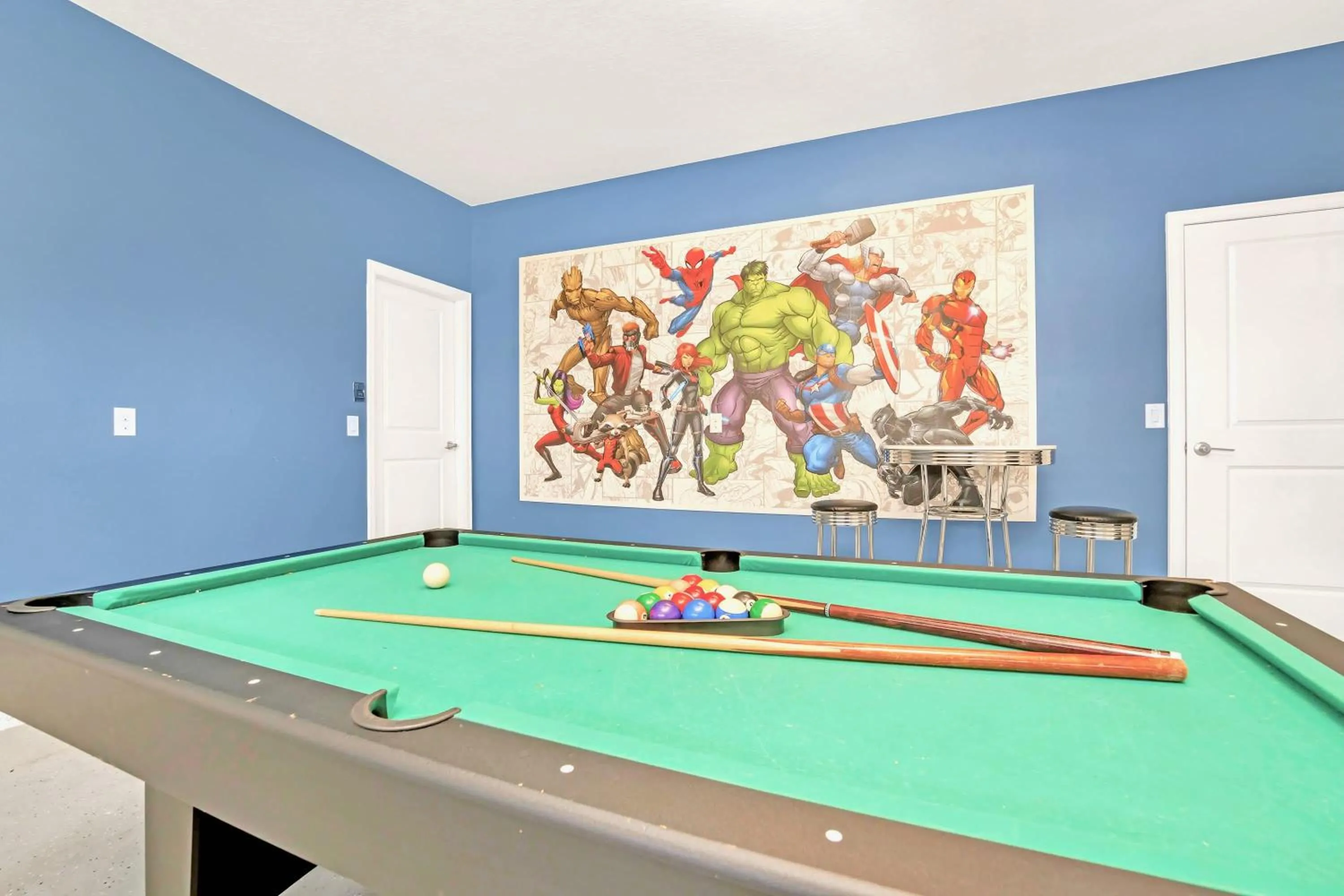 Billiard in Stunning 8BR Home with BBQ Pool and Theater