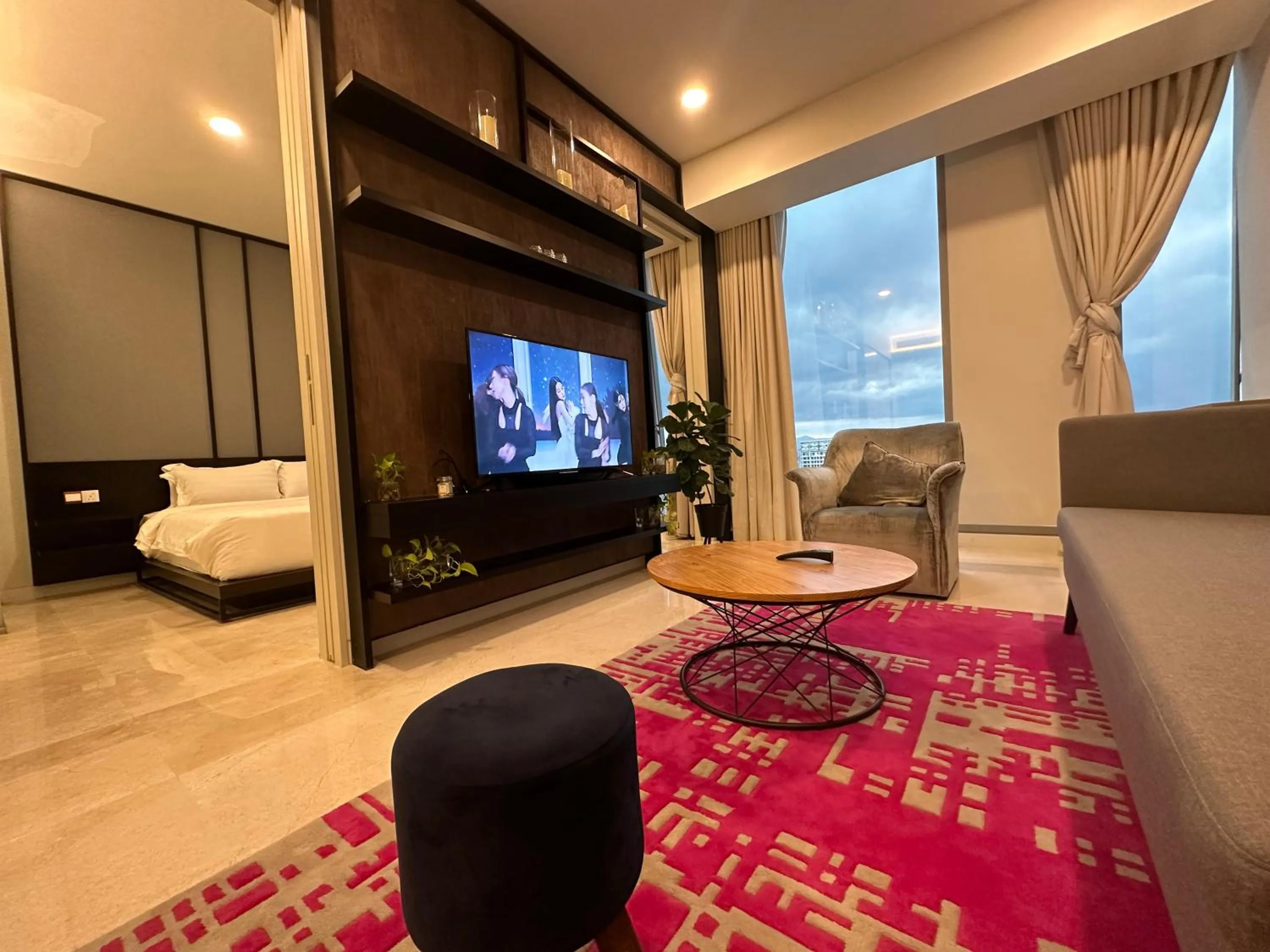 Communal lounge/ TV room in Tropicana The Residence Klcc By Sky World