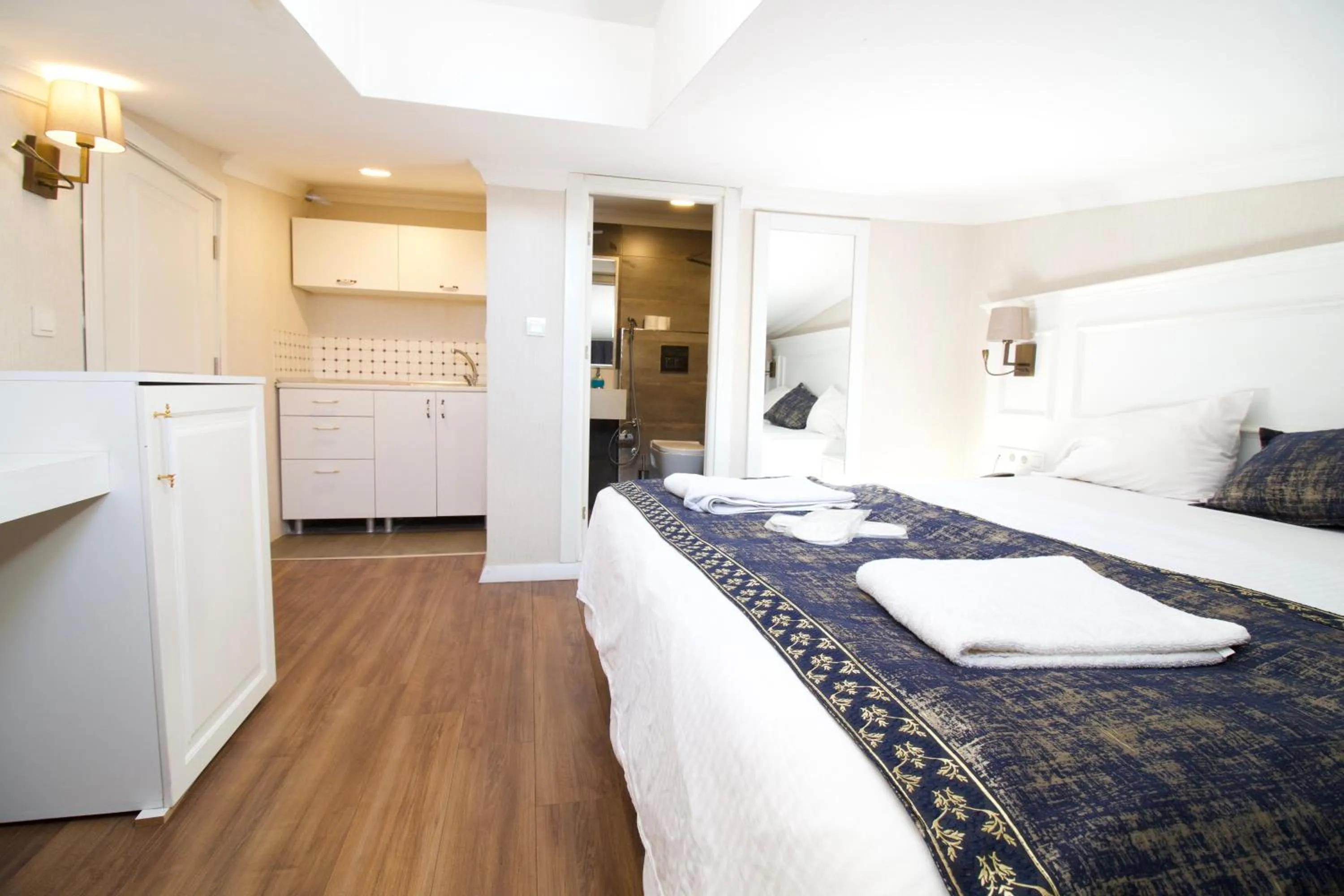 Bed in Olympos Garden Hotel